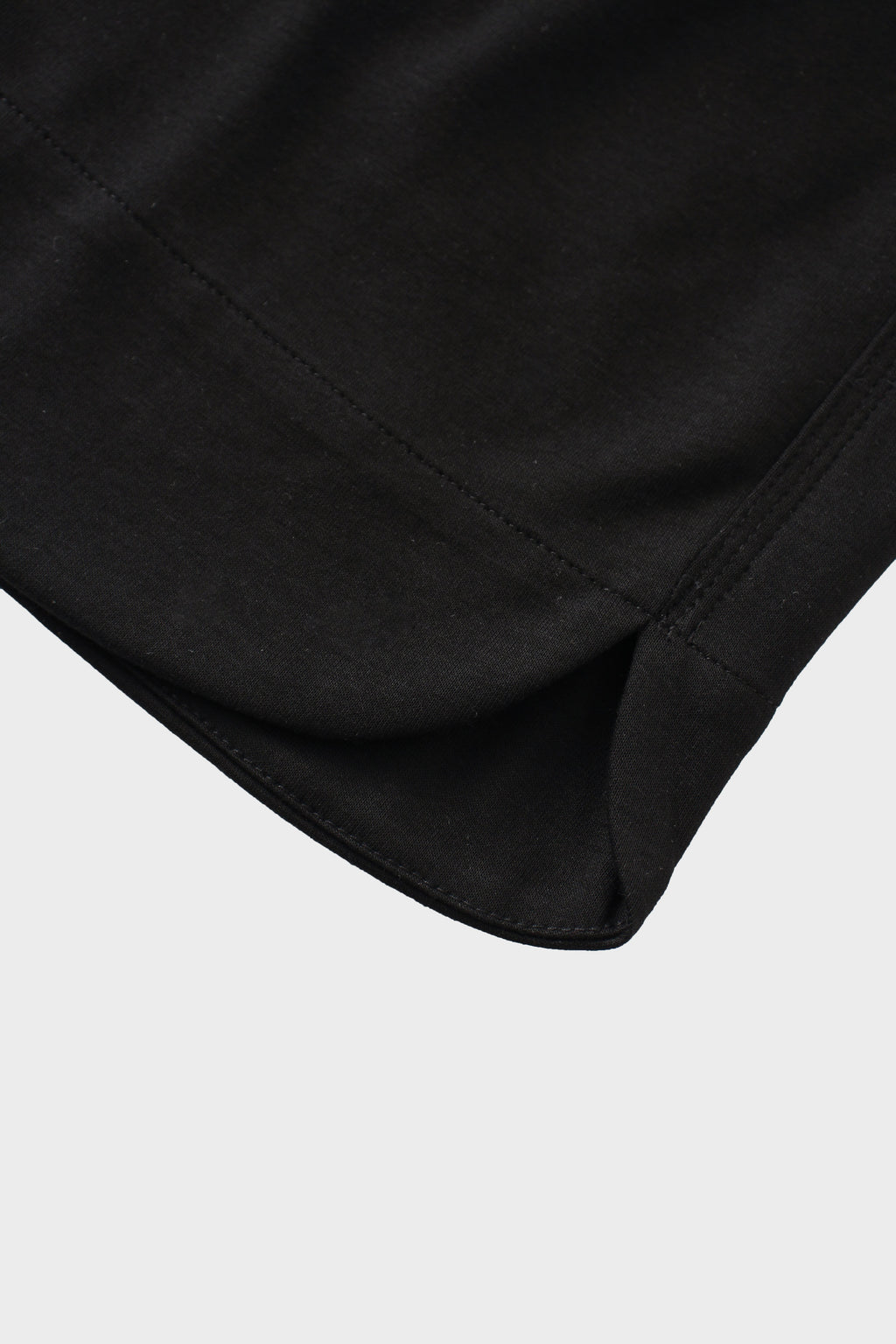 Drawstring Pocket T-Shirt Skirt-Black