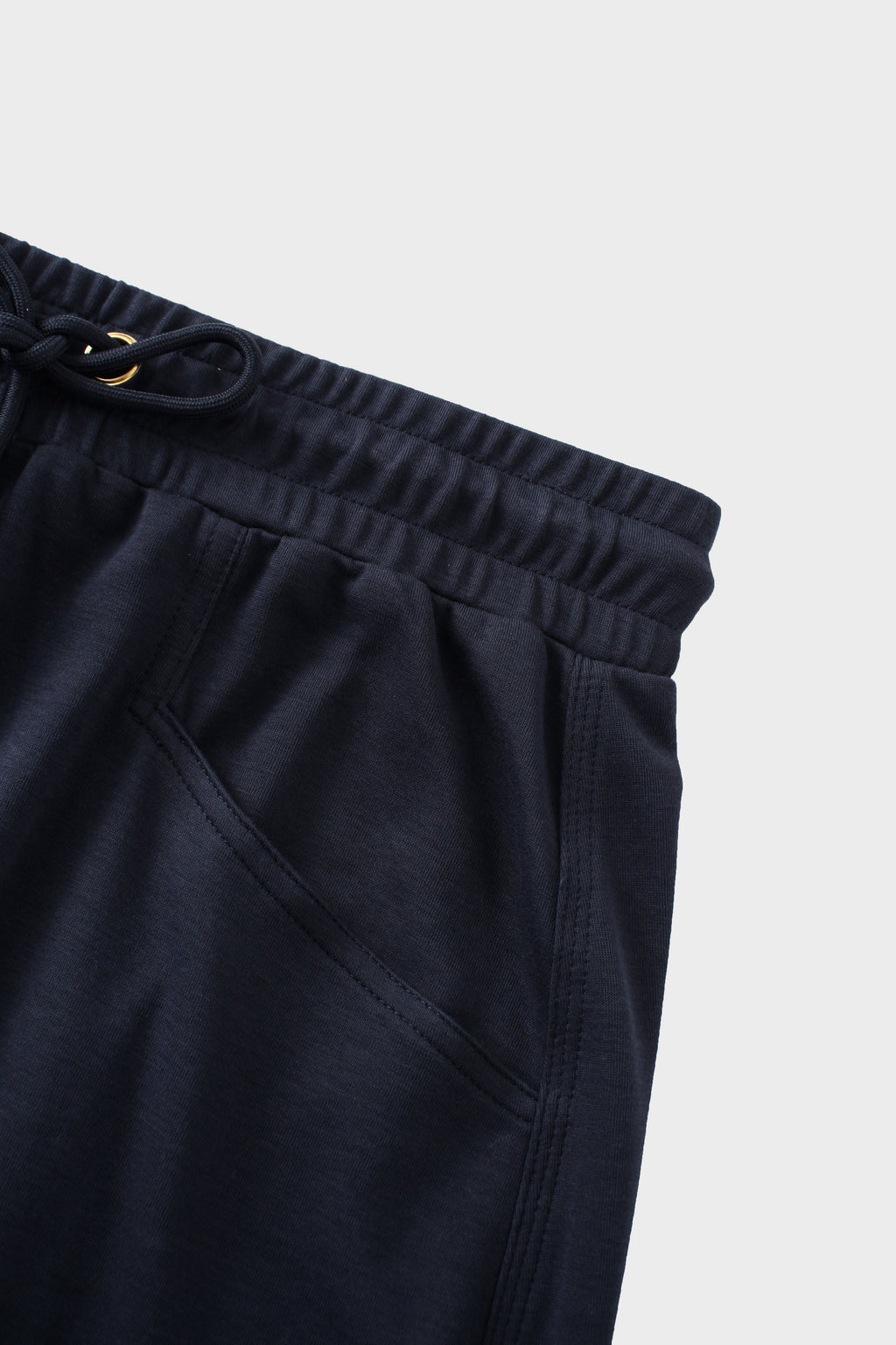 Drawstring Pocket T-Shirt Skirt-Navy