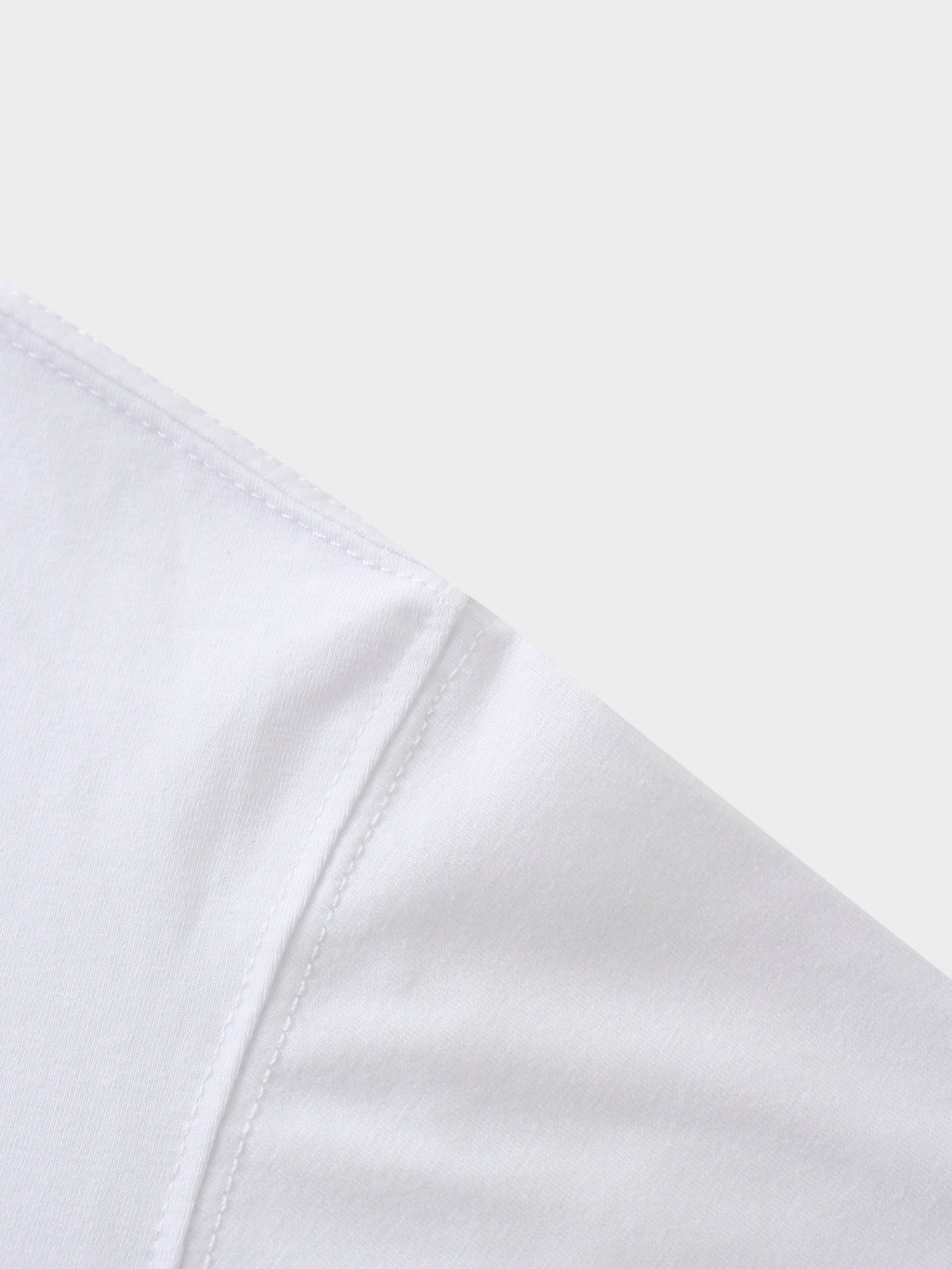 Oversized Rounded Hem T-Shirt-White