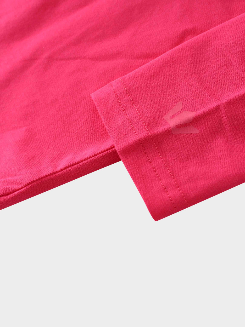 Oversized Rounded Hem T-Shirt-Hot Pink