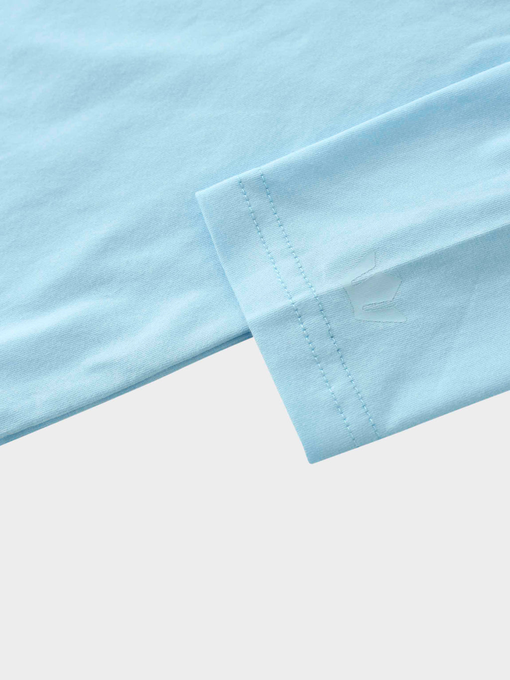 Oversized Rounded Hem T-Shirt-Sky Blue