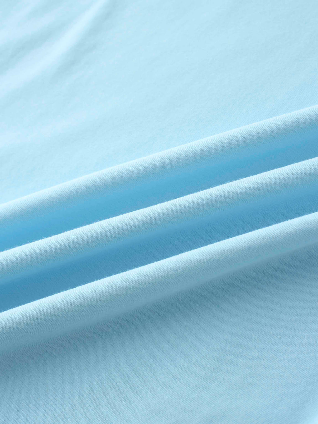 Oversized Rounded Hem T-Shirt-Sky Blue