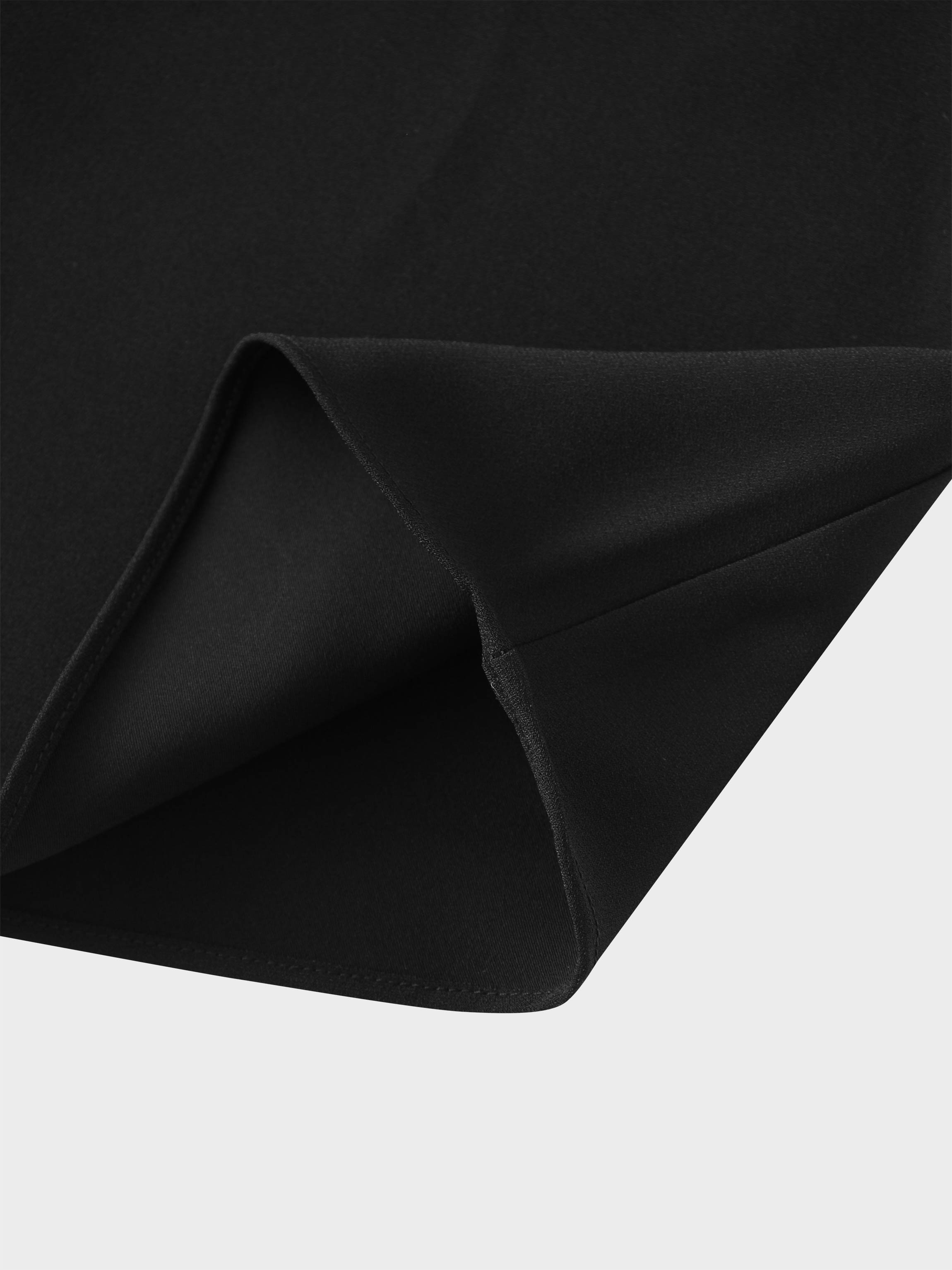 Crepe Slip Skirt-Black