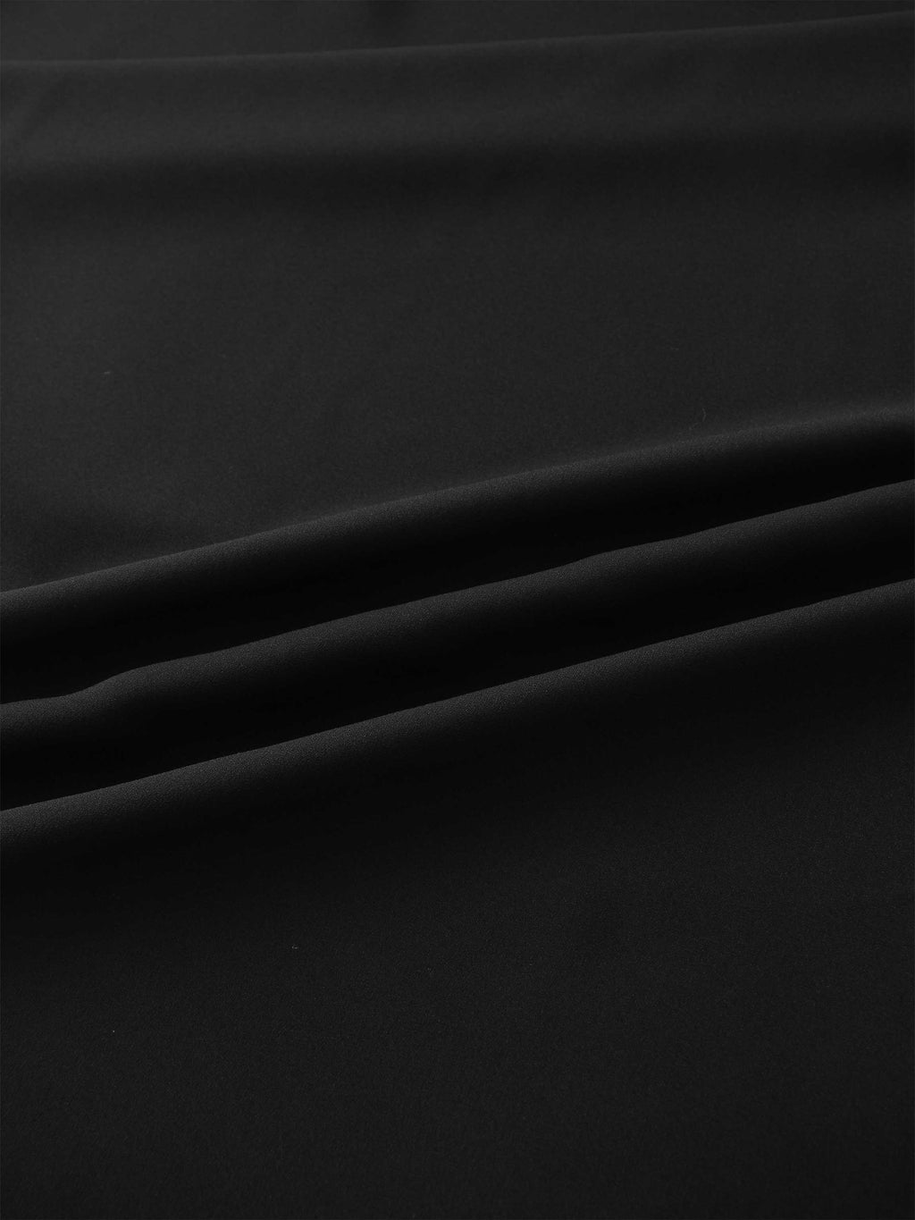 Crepe Slip Skirt-Black