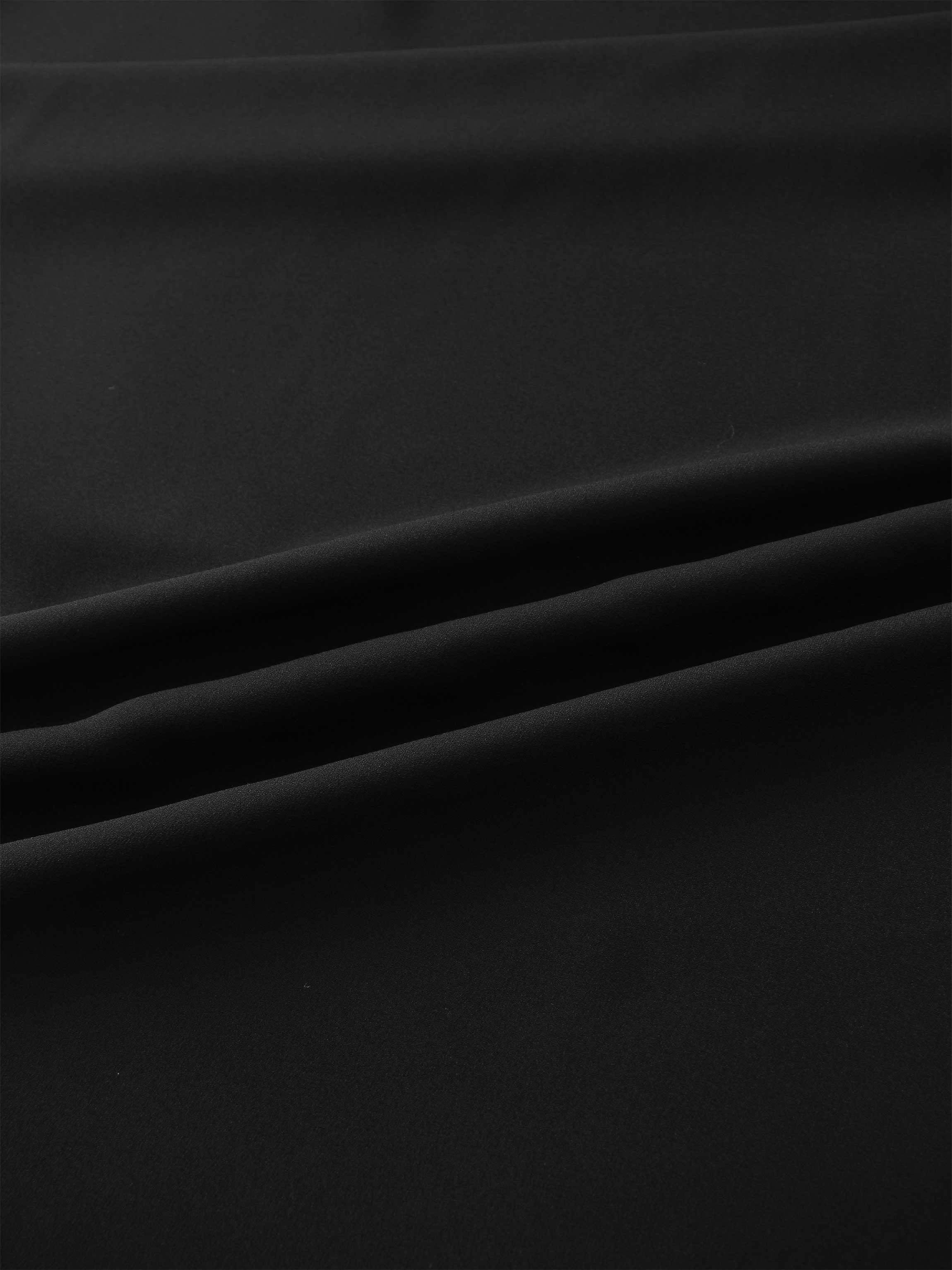 Crepe Slip Skirt-Black