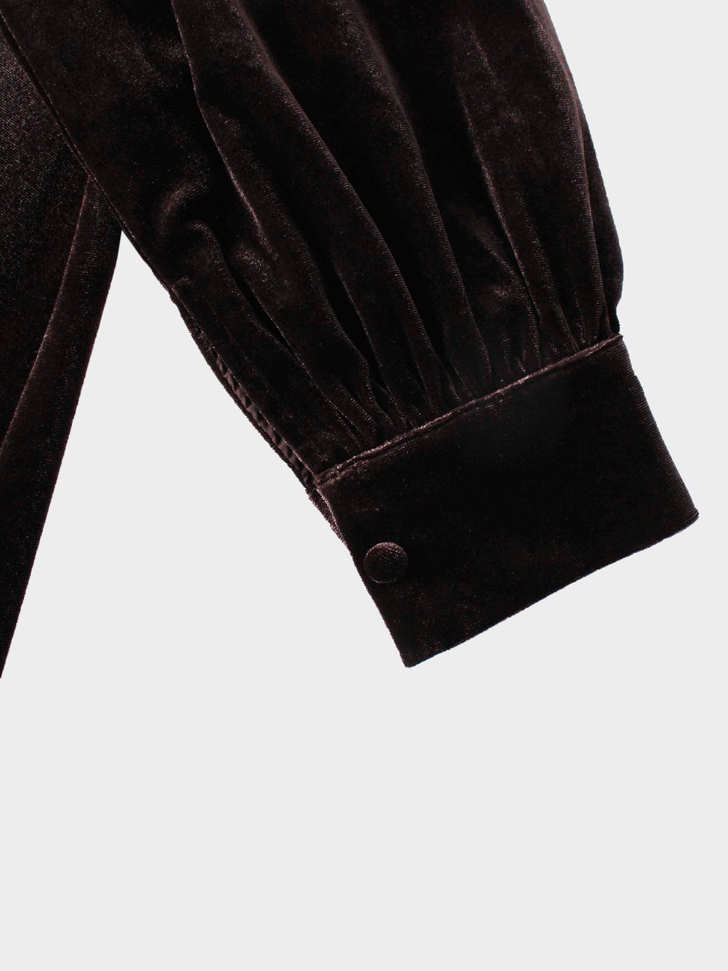 Velour Empire Waist Maxi Dress-Brown