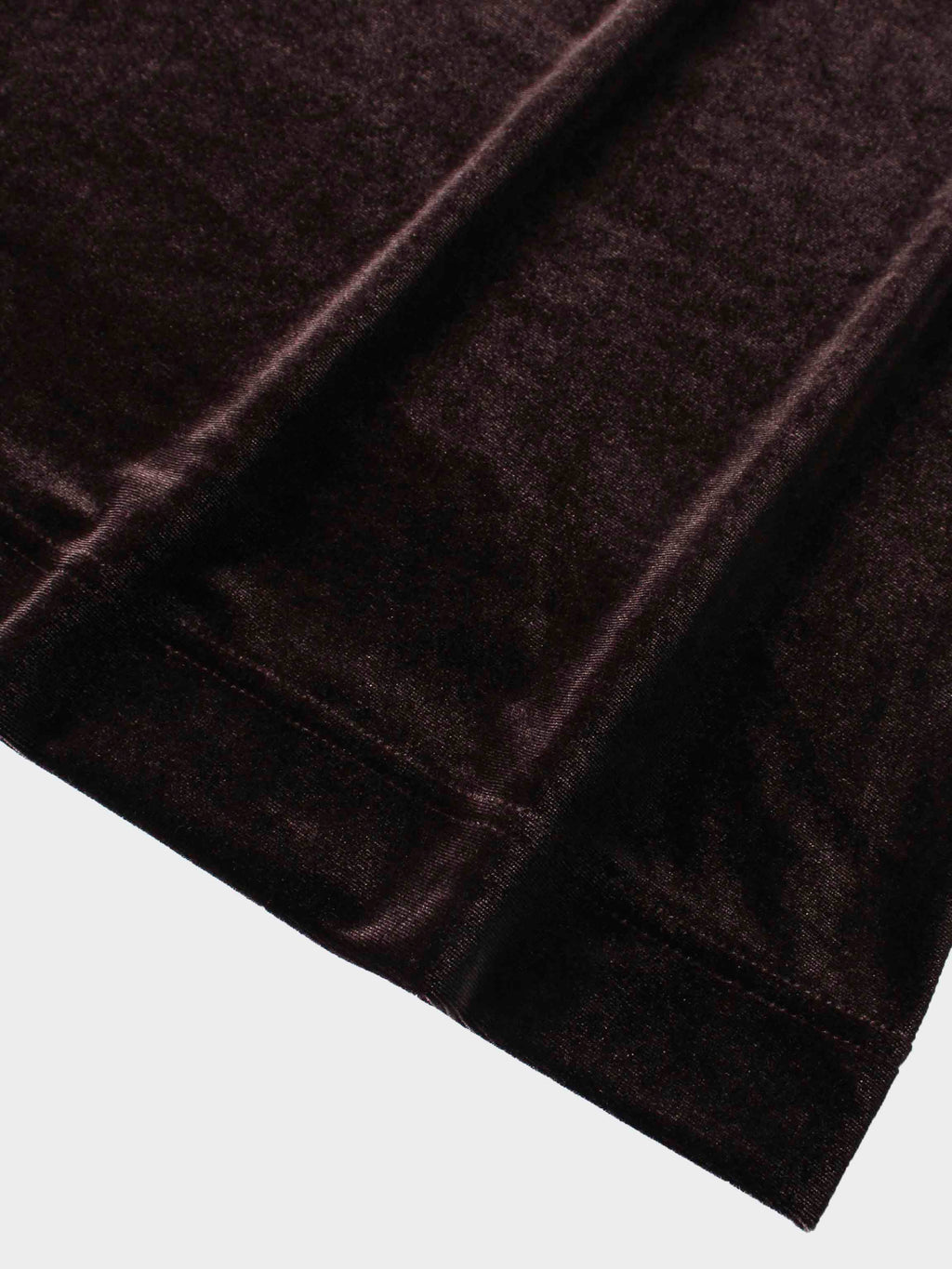 Velour Empire Waist Maxi Dress-Brown