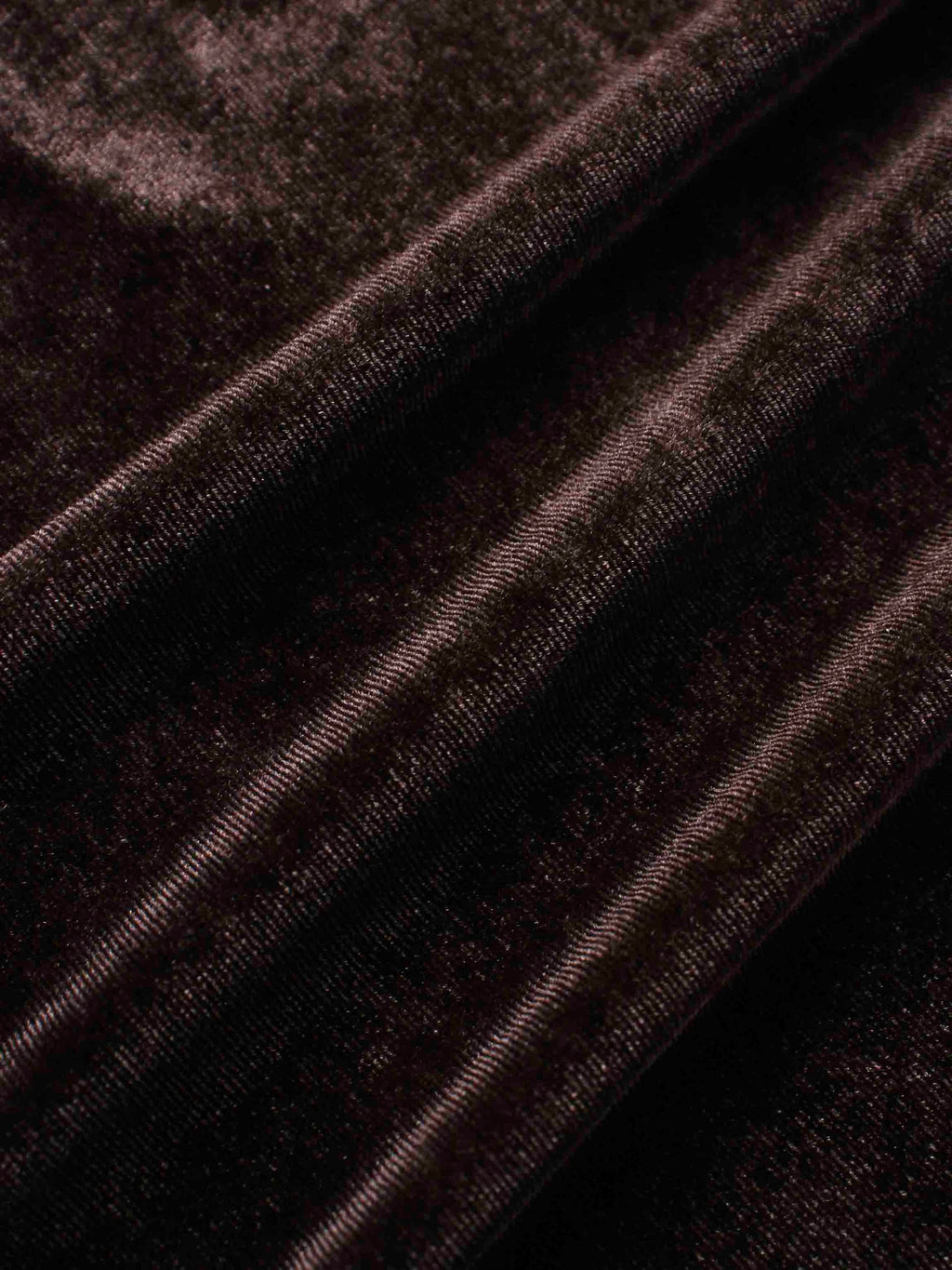 Velour Empire Waist Maxi Dress-Brown