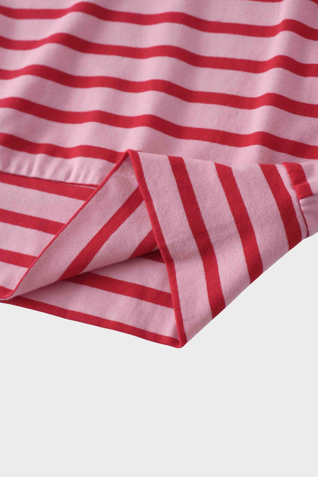 Collared Bomber Tee-Pink/Raspberry