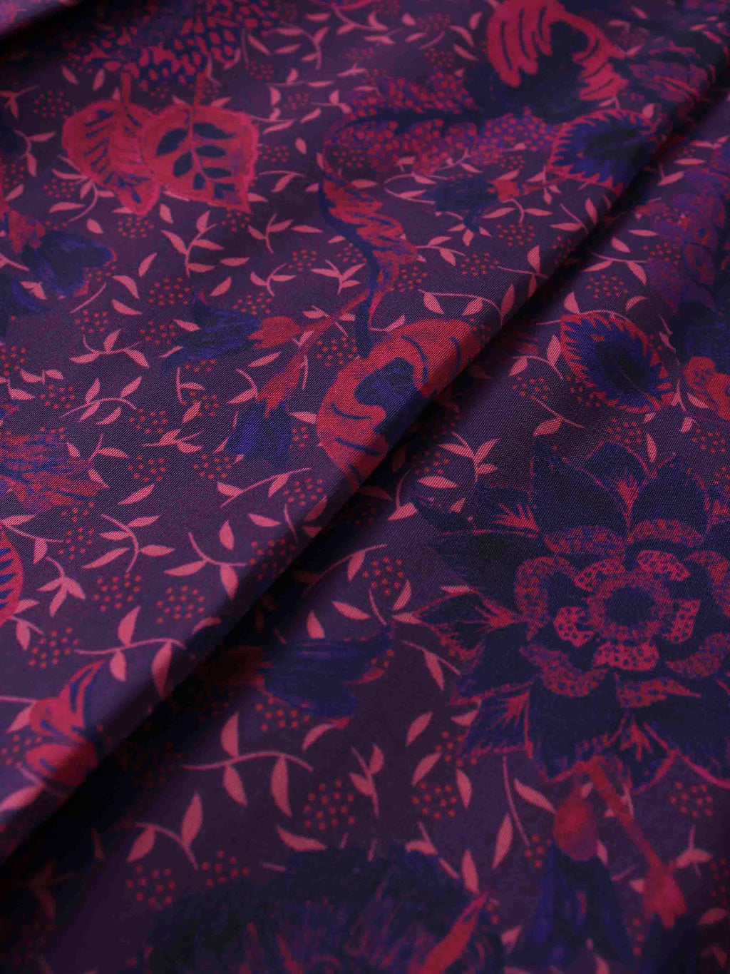 Printed Box Pleat Skirt-Pink Floral