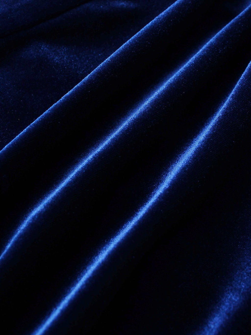 Double Layer Pleated Bottom Velvet Skirt-Navy