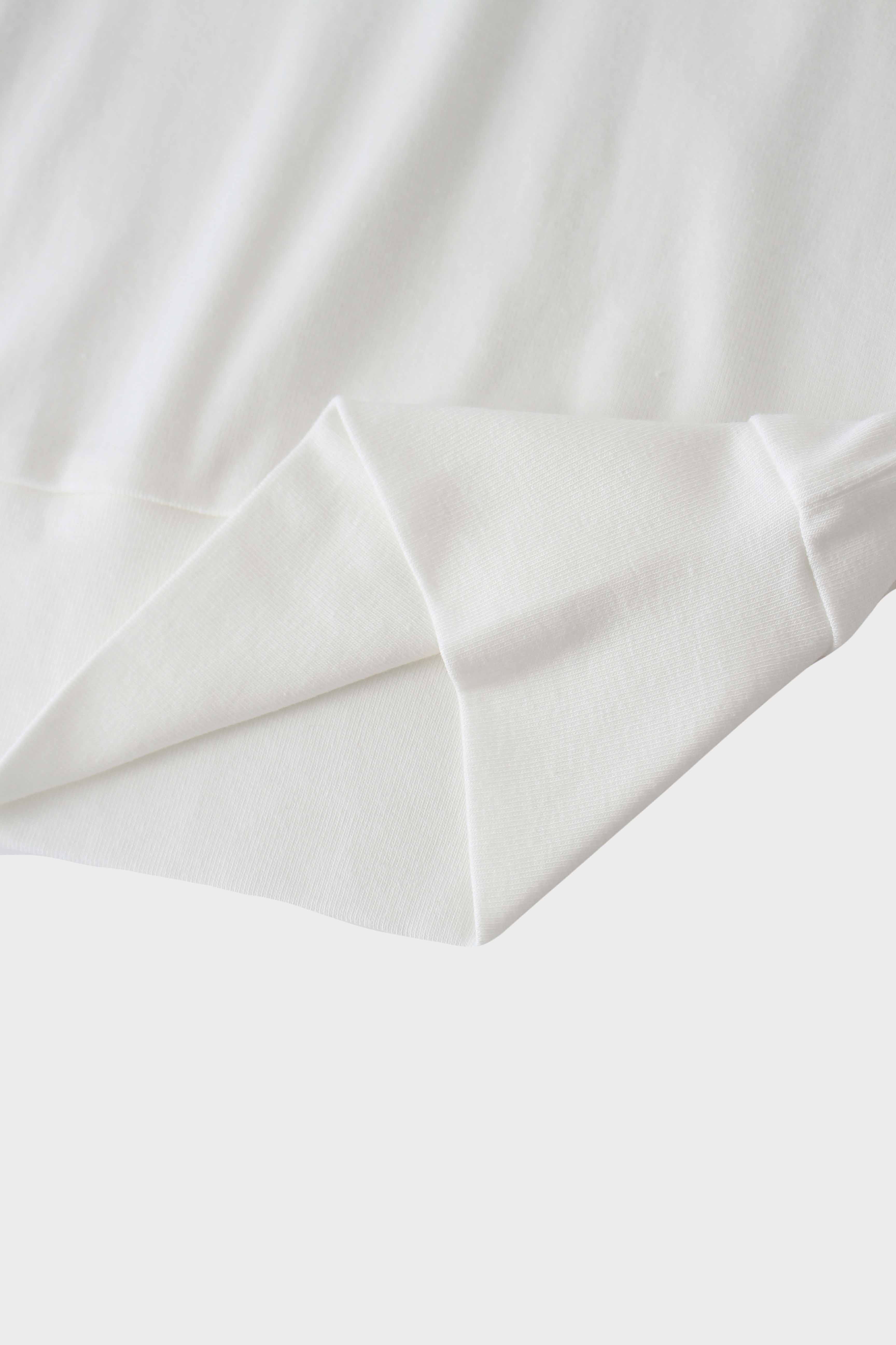 Collared Bomber Tee-White