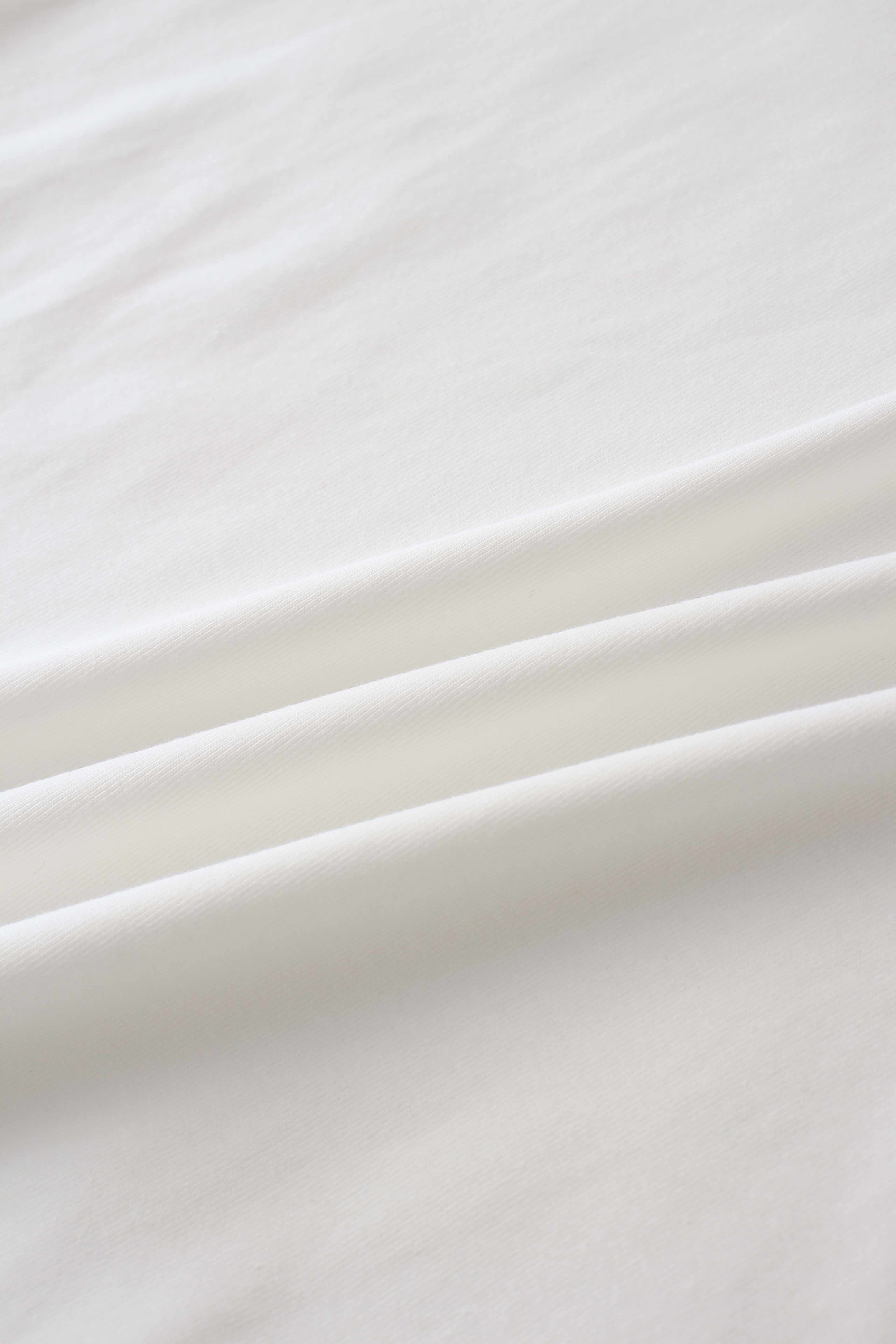 Collared Bomber Tee-White