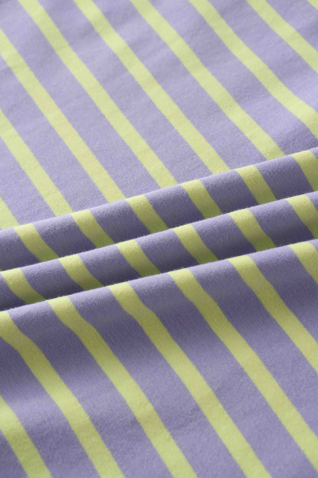 Collared Bomber Tee-Lavender/Lime