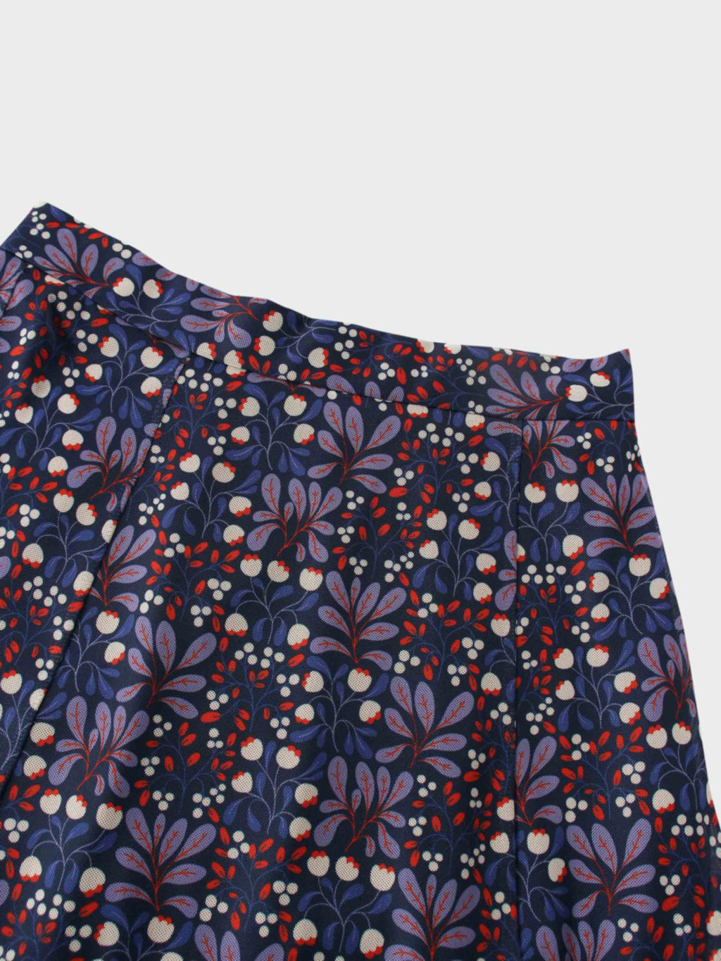 Mesh Trumpet Skirt-Lilac Flower