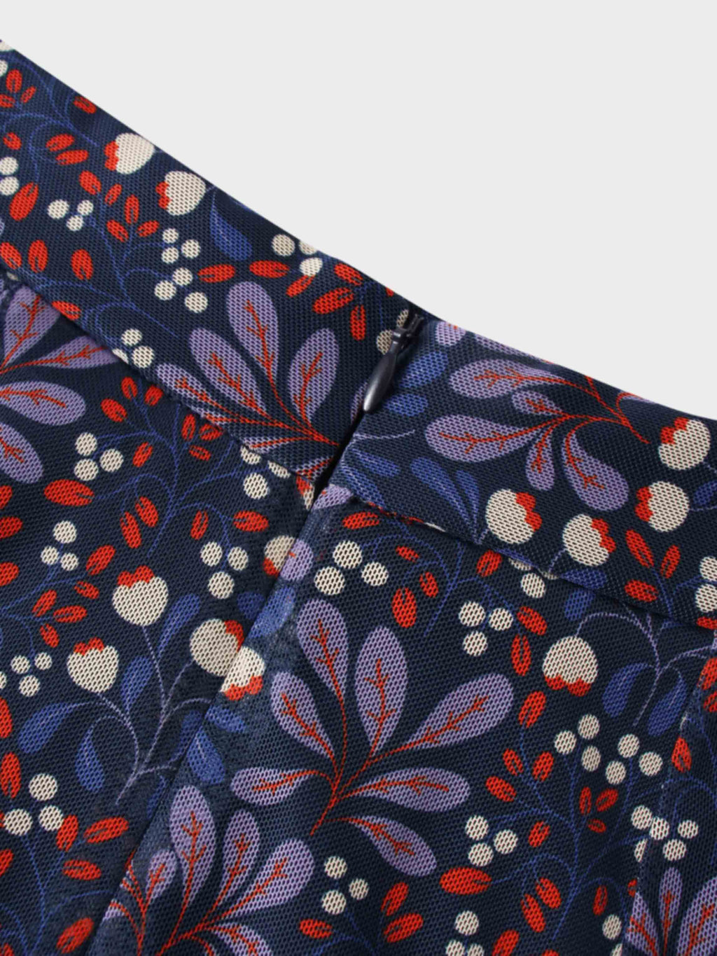 Mesh Trumpet Skirt-Lilac Flower