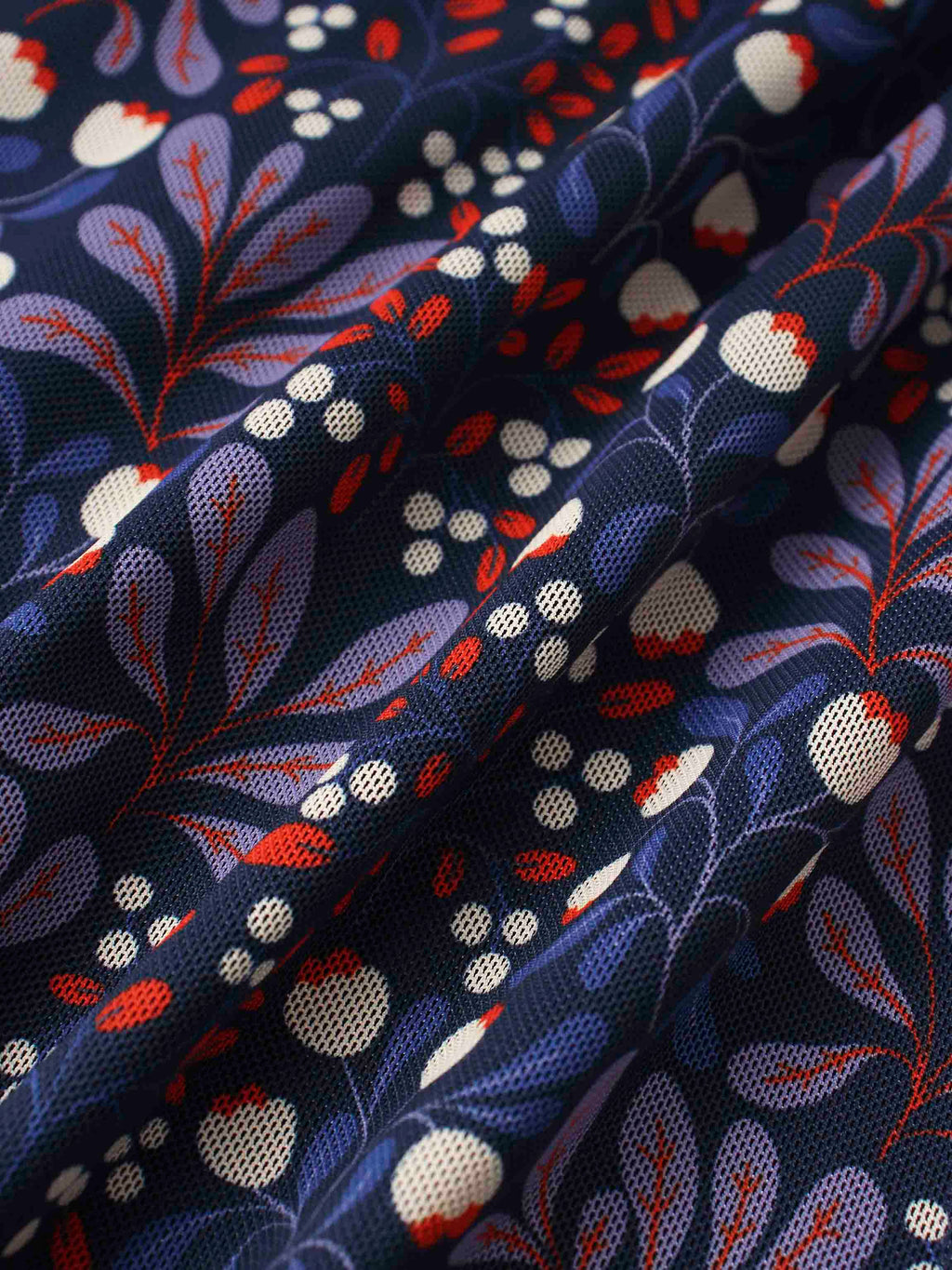 Mesh Trumpet Skirt-Lilac Flower