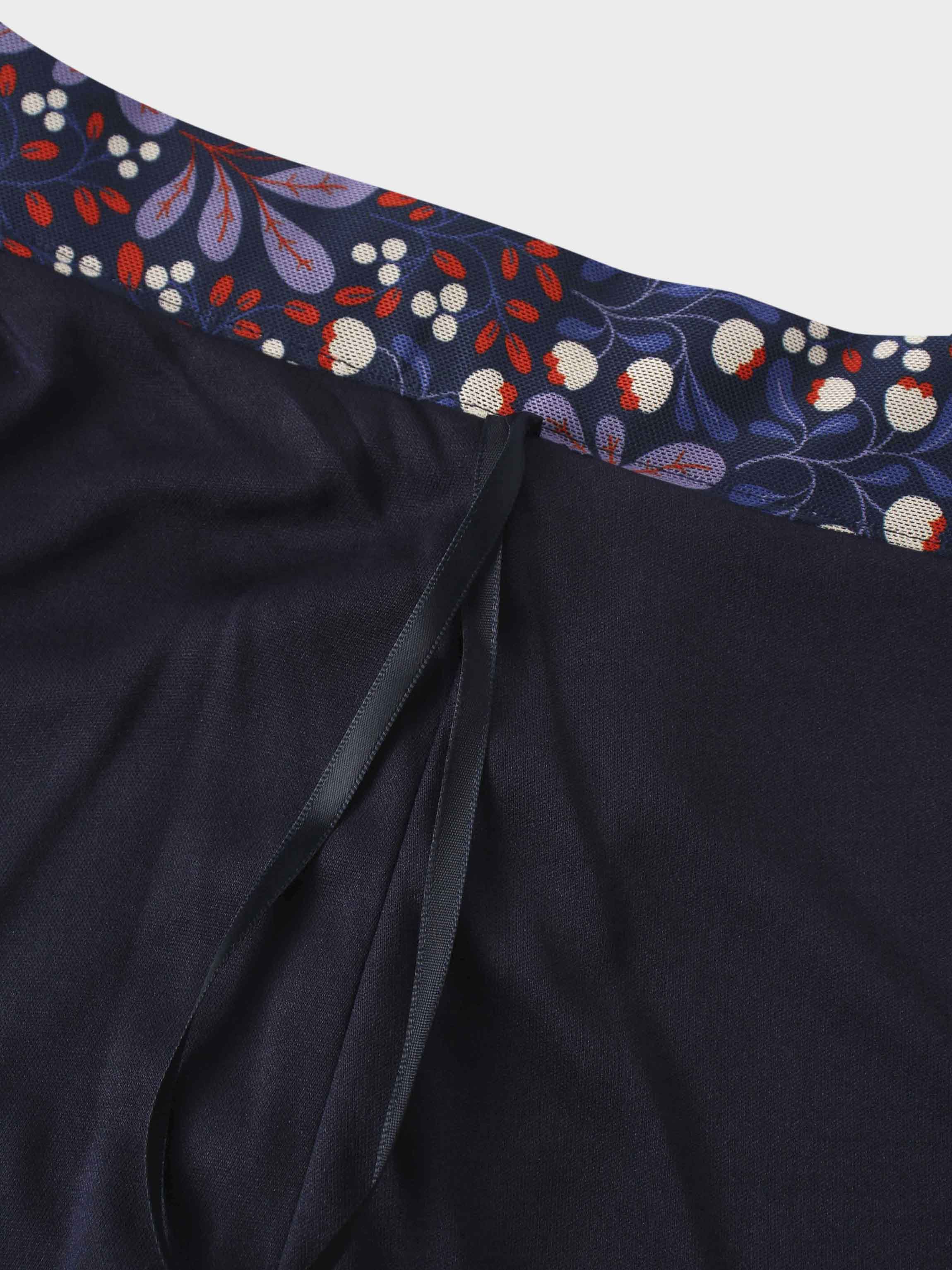 Mesh Trumpet Skirt-Lilac Flower