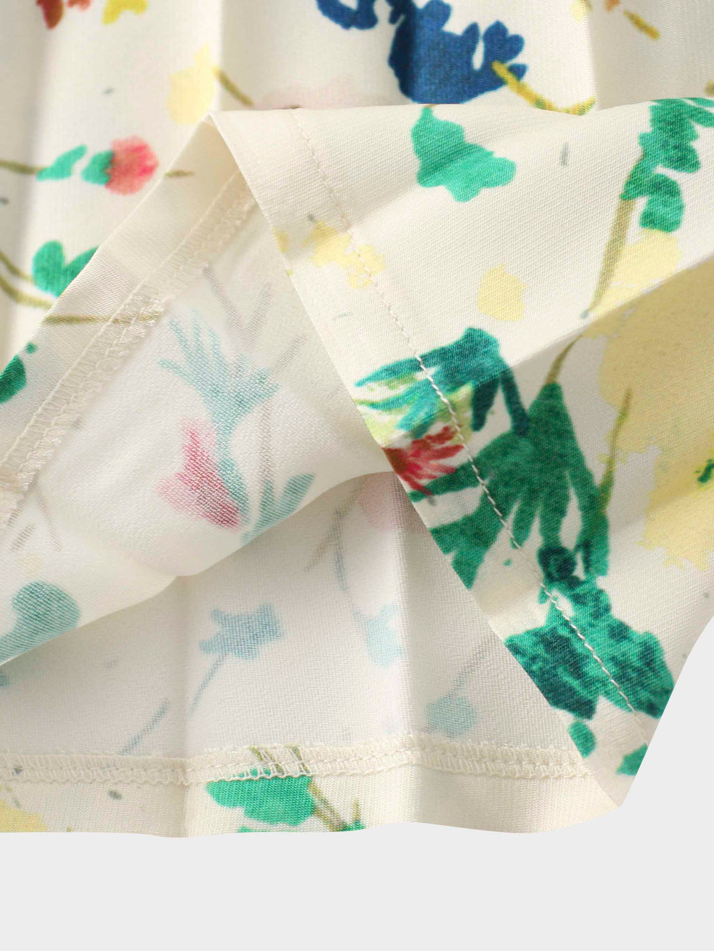 Pleated Bottom Slip Dress-Floral Confetti