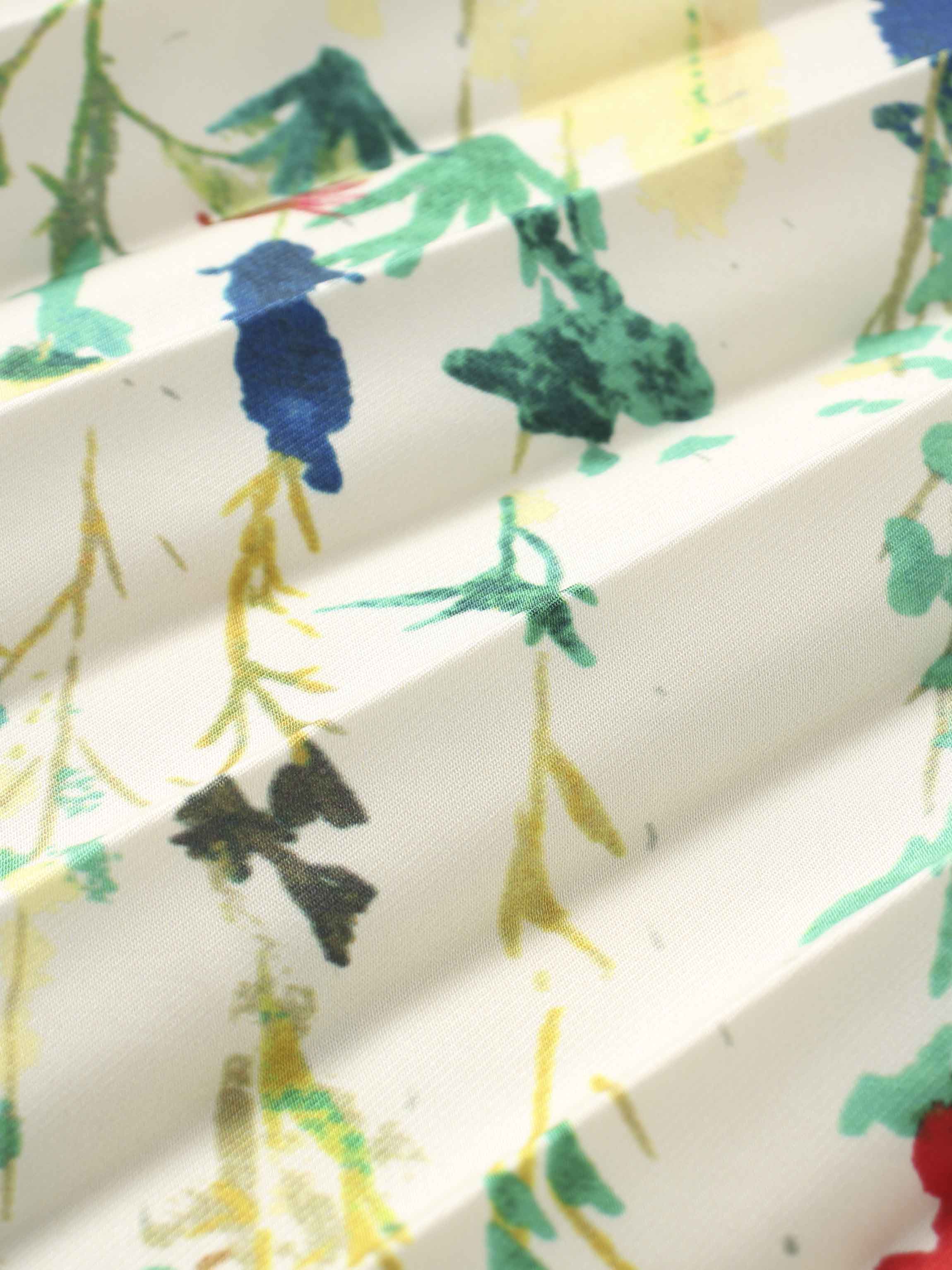 Pleated Bottom Slip Dress-Floral Confetti