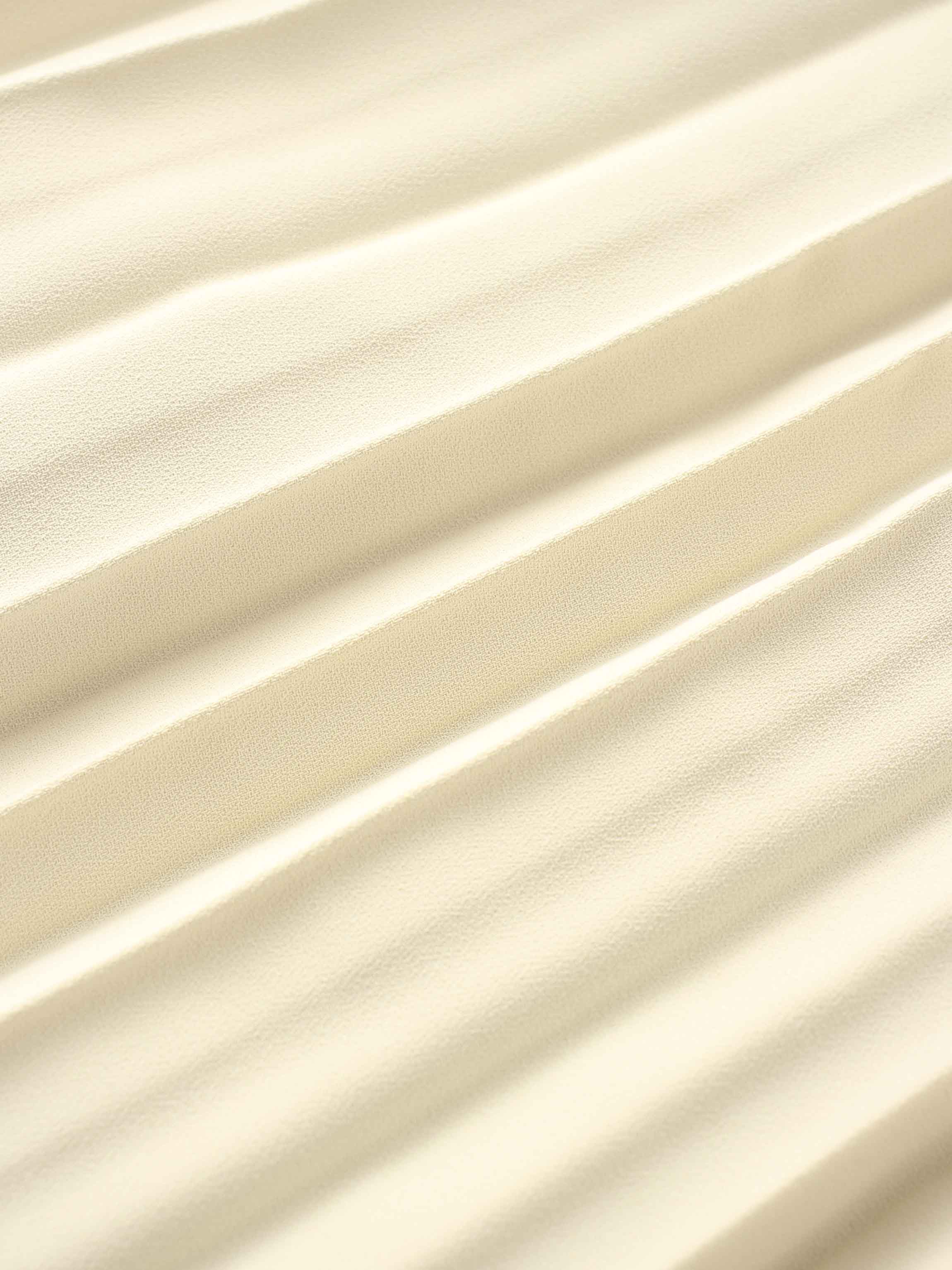 Crepe Pleated Maxi Skirt-Bone