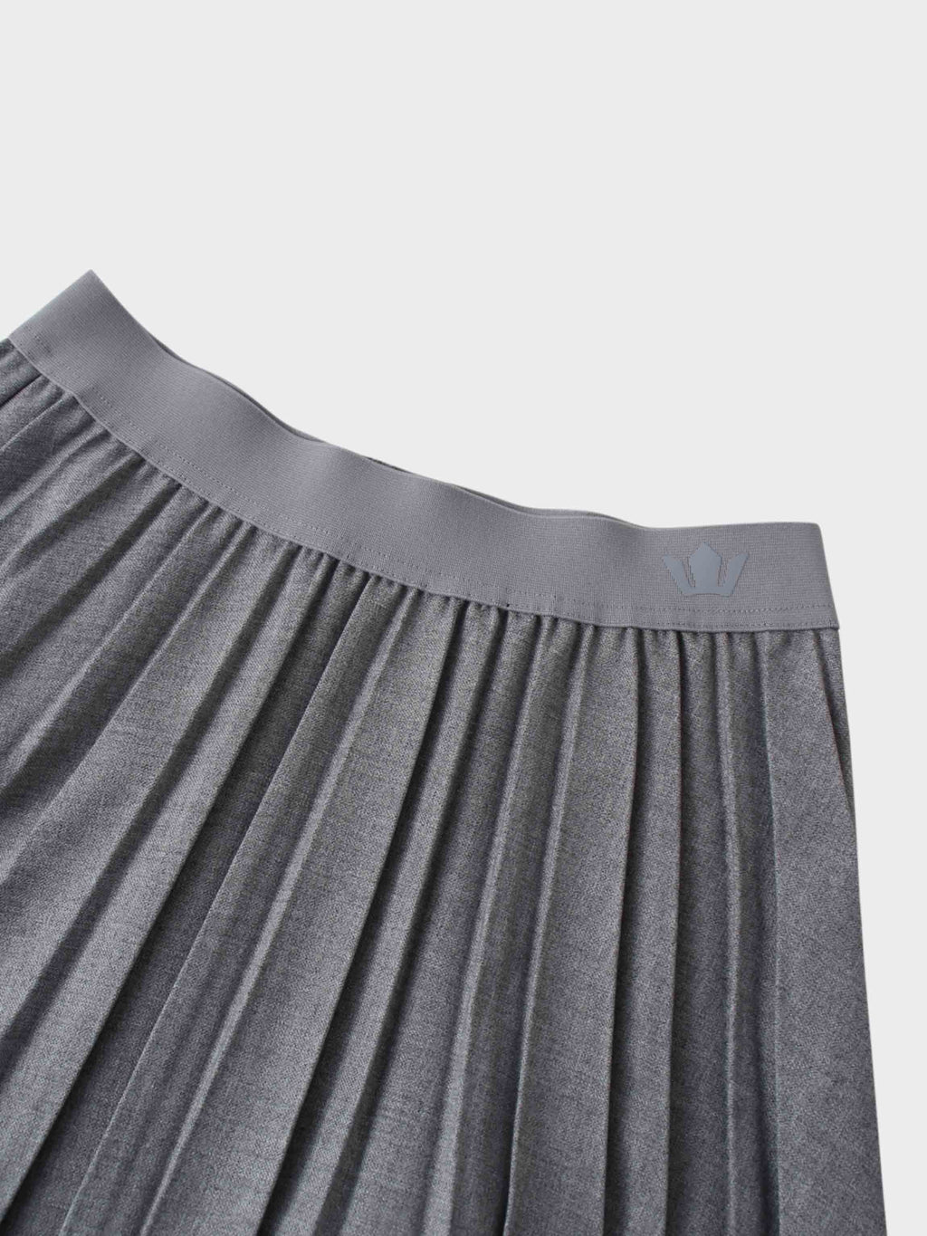 Marni Pleated Skirt 37"-Heathered Grey