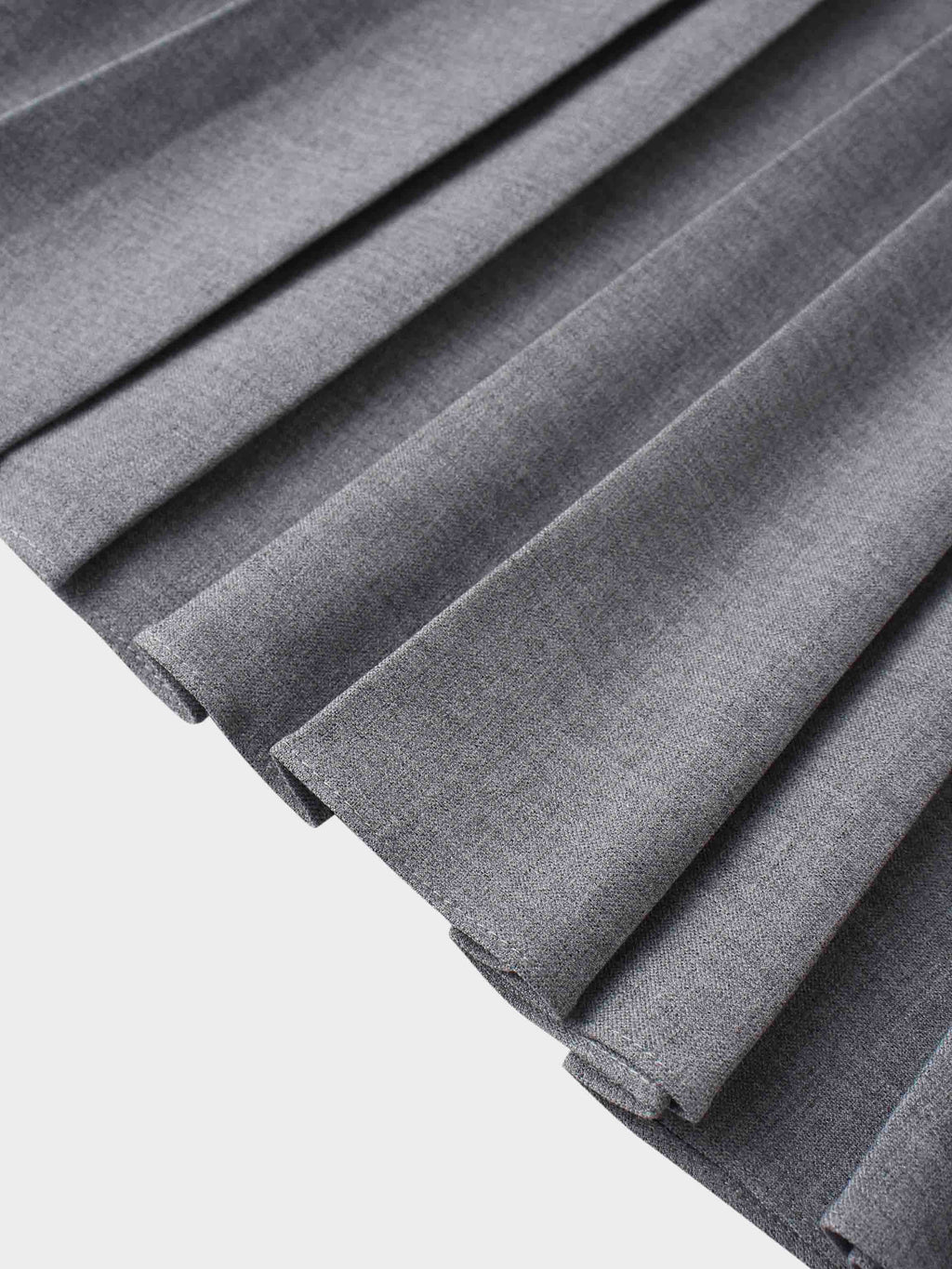 Marni Pleated Skirt 37"-Heathered Grey