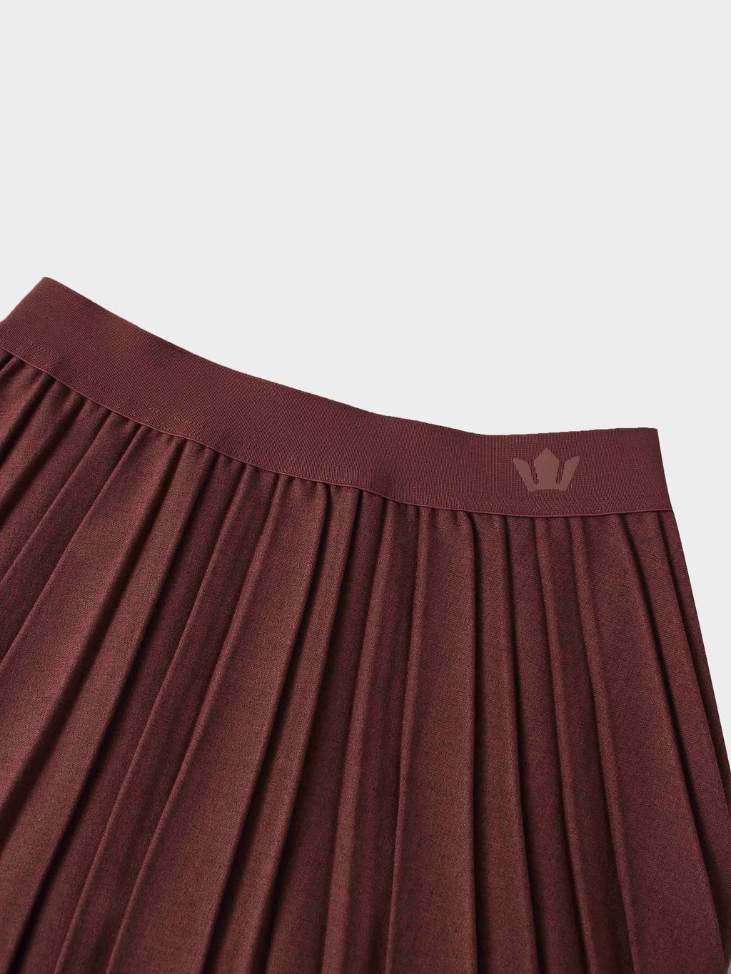 Marni Pleated Skirt 37"-Burnt Berry