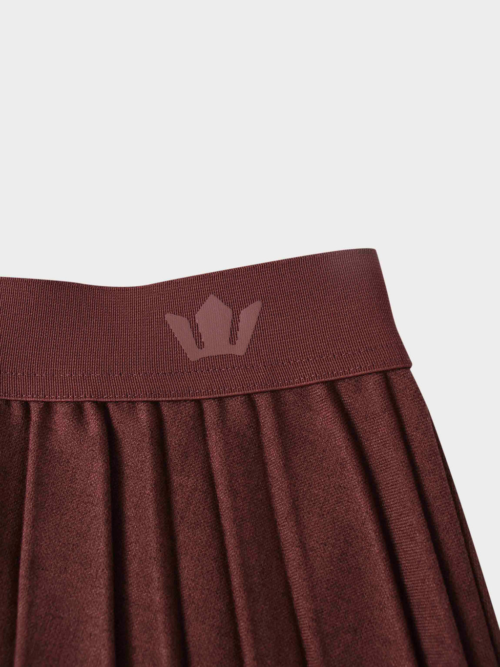 Marni Pleated Skirt 37"-Burnt Berry