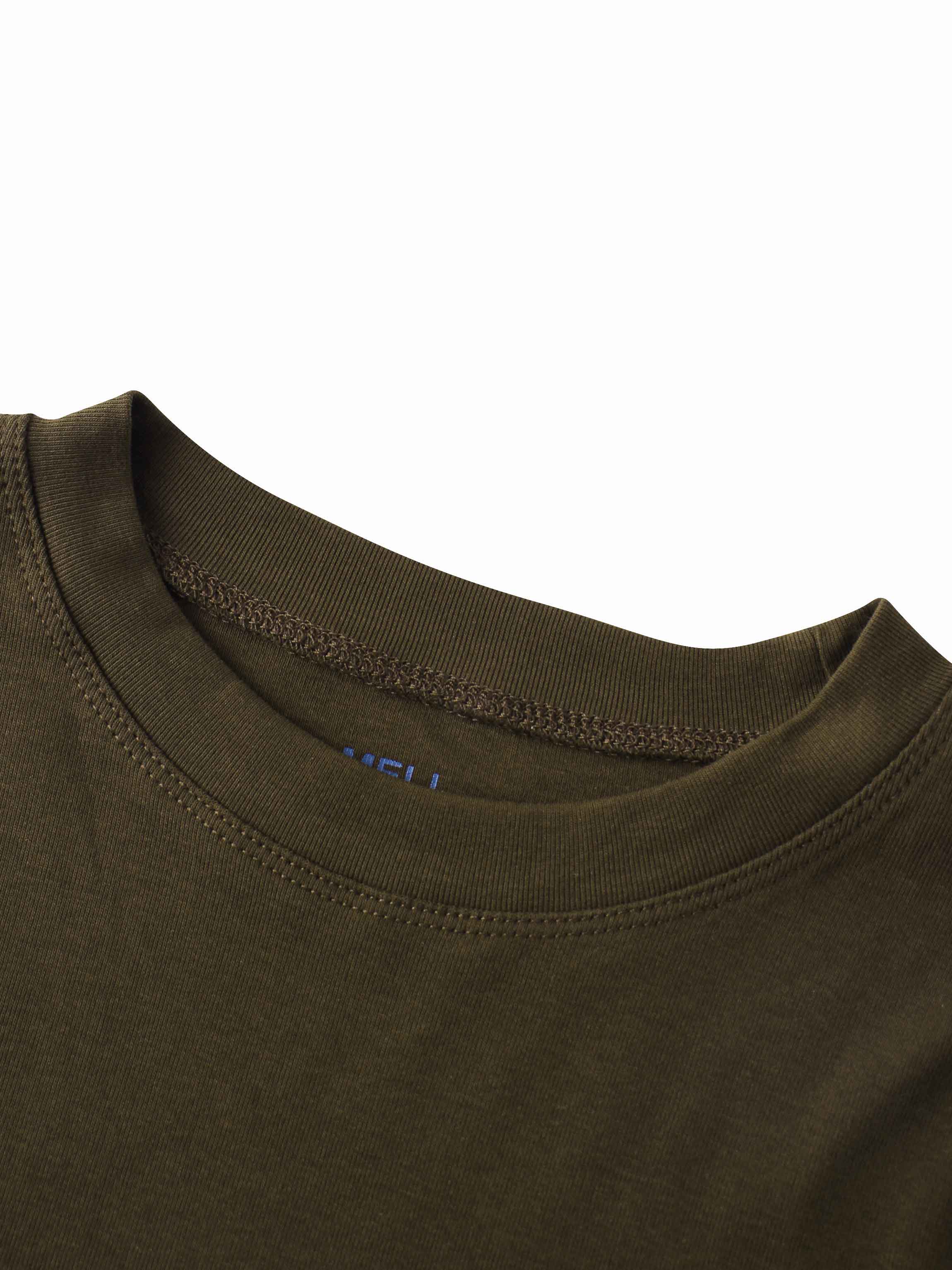 CLASSIC TEE LONG SLEEVE-CHOCOLATE BROWN