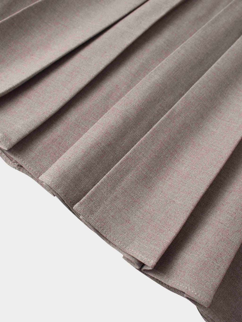 Marni Pleated Skirt 37"-Mocha Mousse