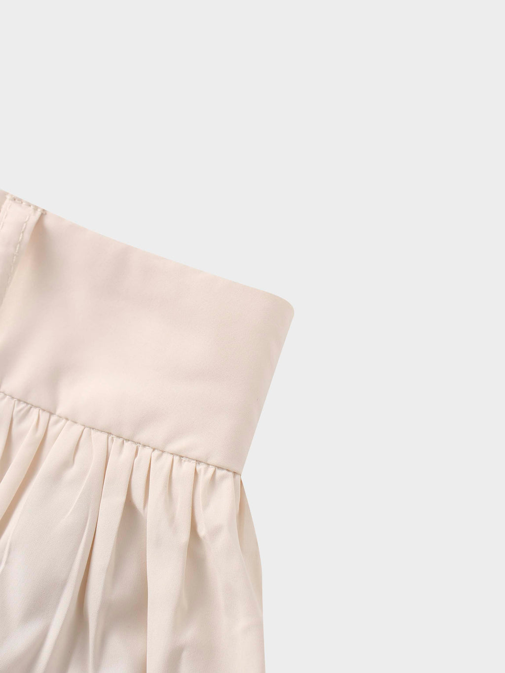 Taffeta Bubble Skirt-Ivory