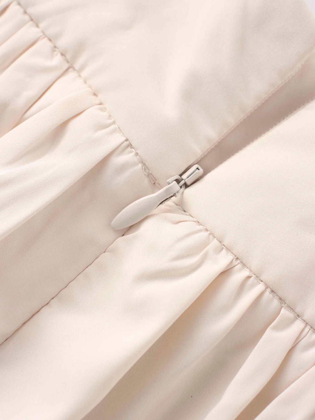 Taffeta Bubble Skirt-Ivory