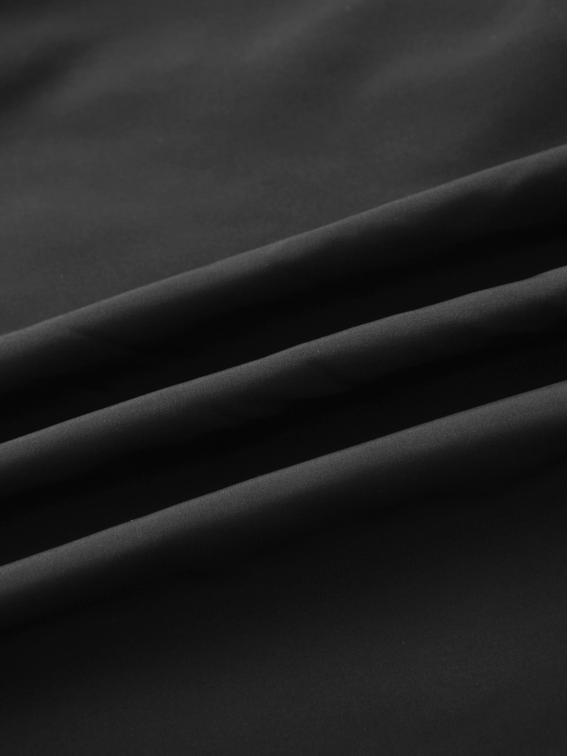 Taffeta Bubble Skirt-Black