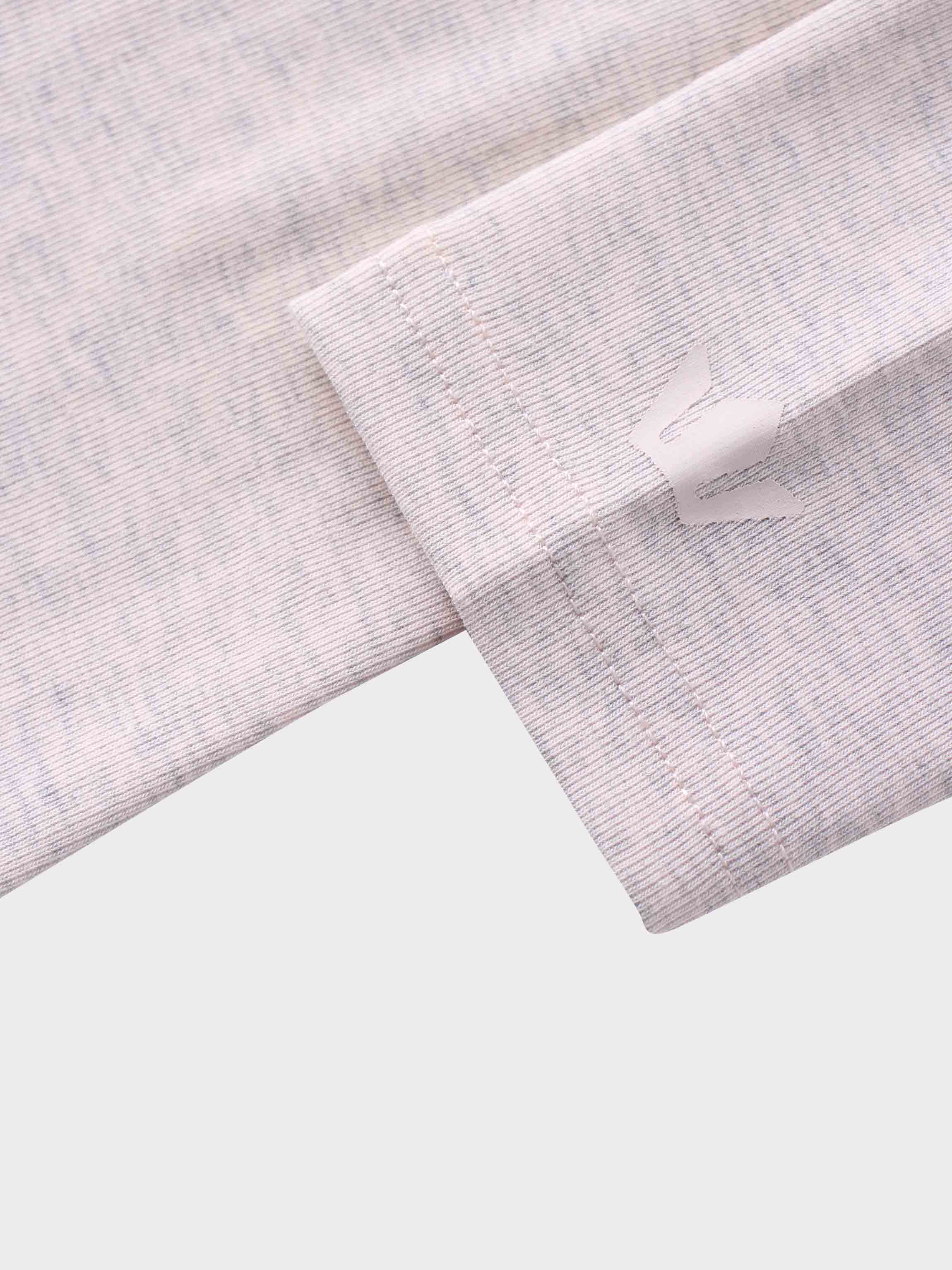 CLASSIC TEE LONG SLEEVE-PINK HEATHERED