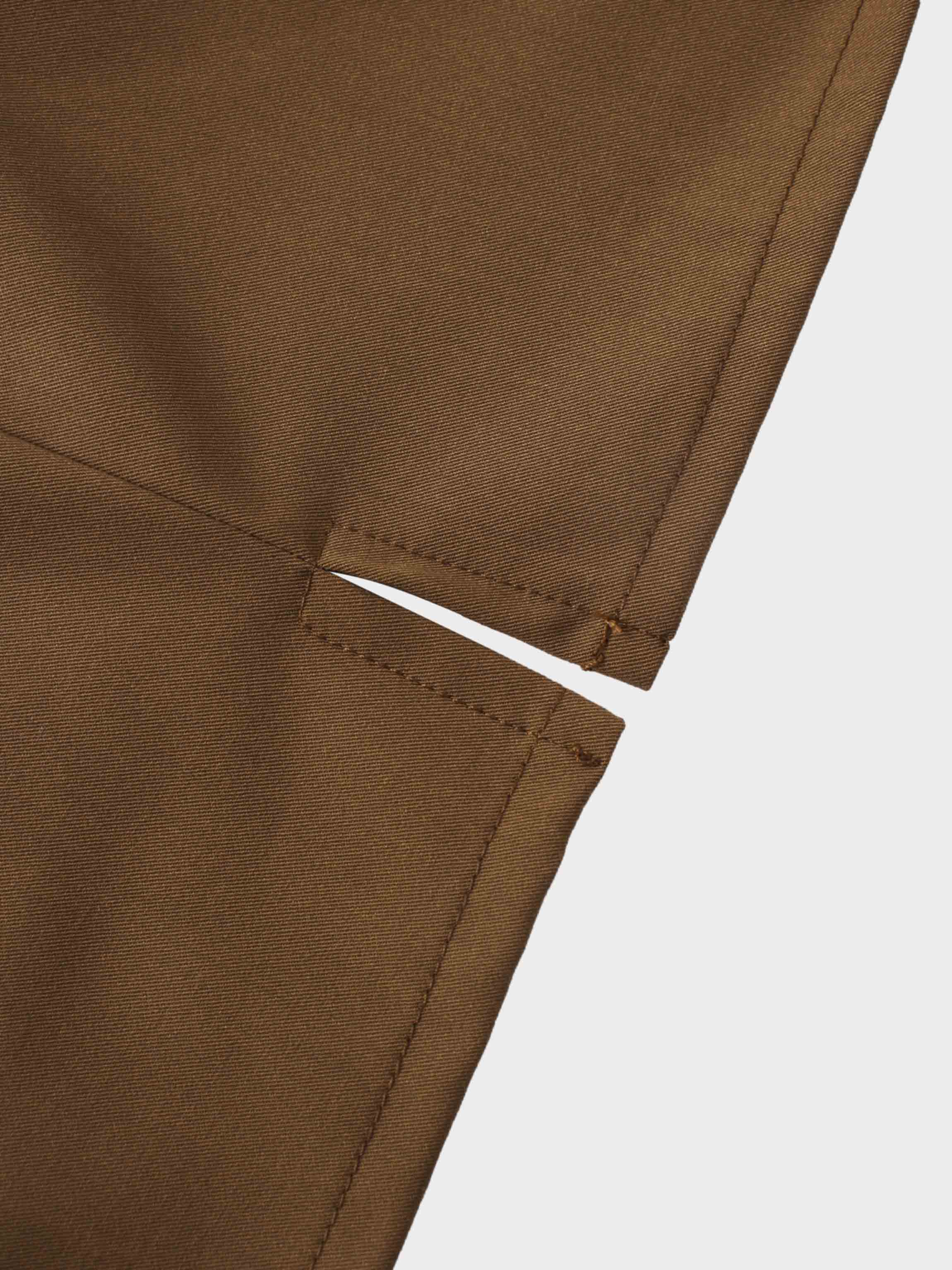 Side Loop Straight Maxi Skirt-Brown