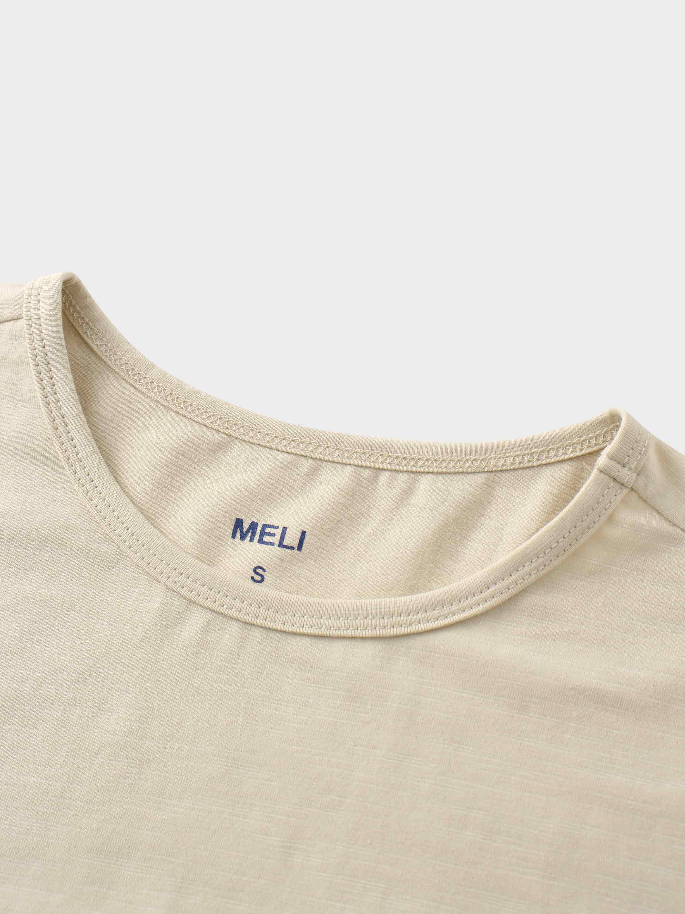 Crew Bomber Tee-Taupe