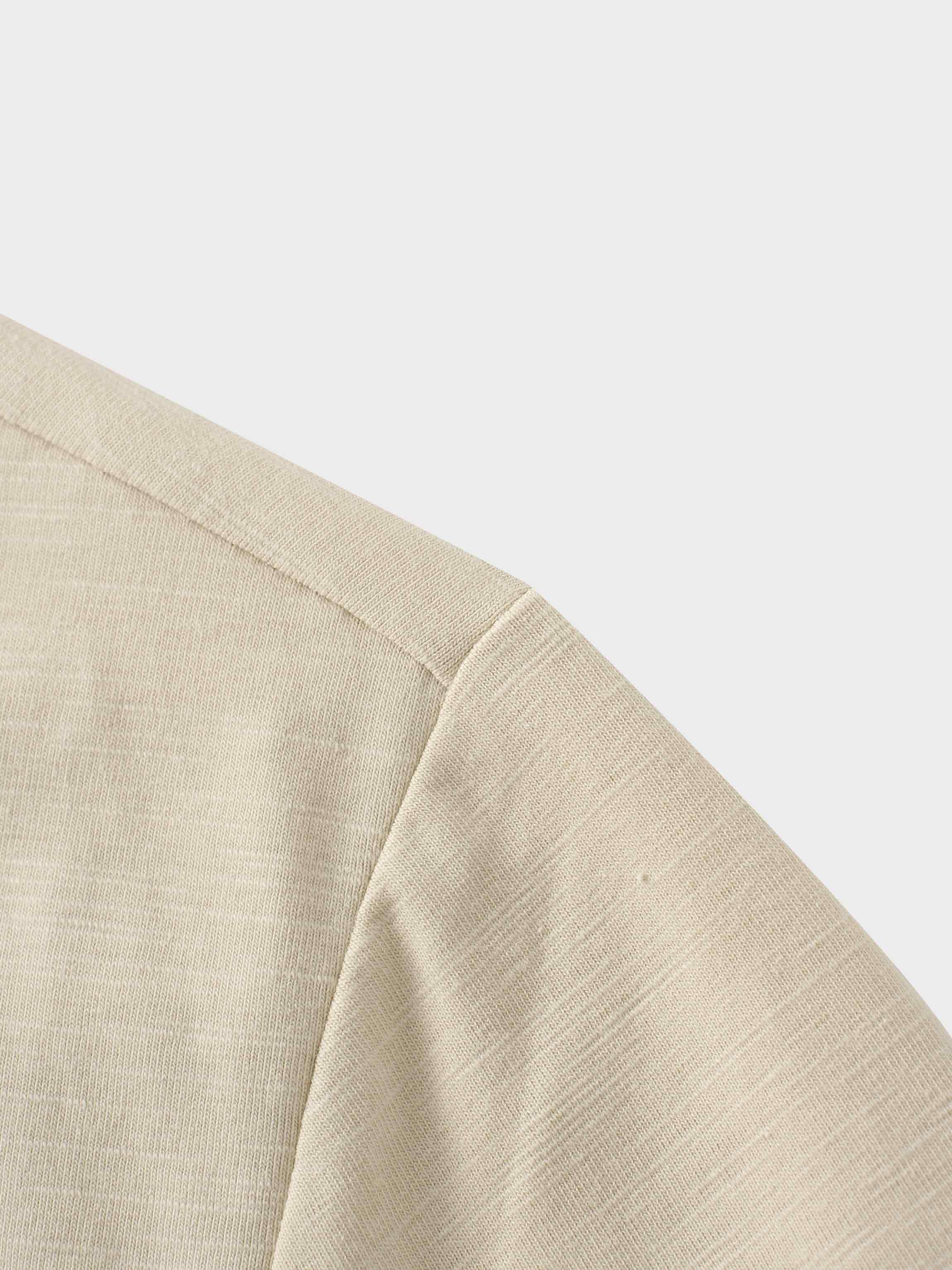 Crew Bomber Tee-Taupe