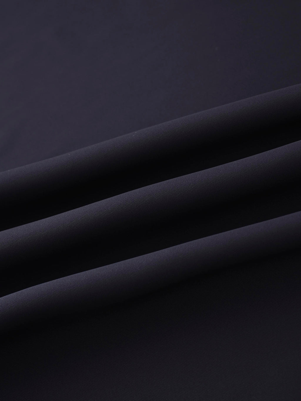 Faux Satin Bottom Flare Skirt-Navy