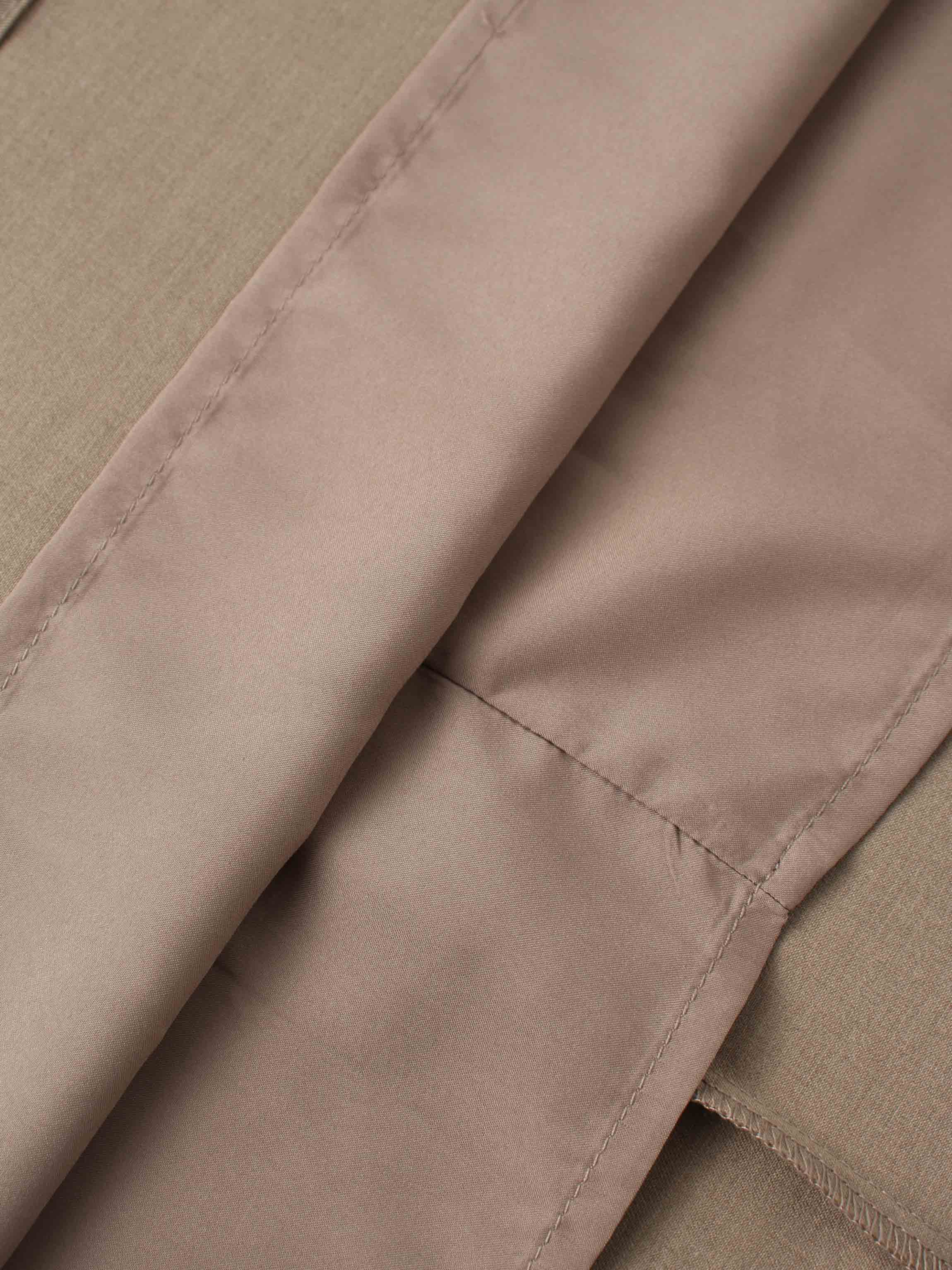 Side Loop Straight Maxi Skirt-Tan