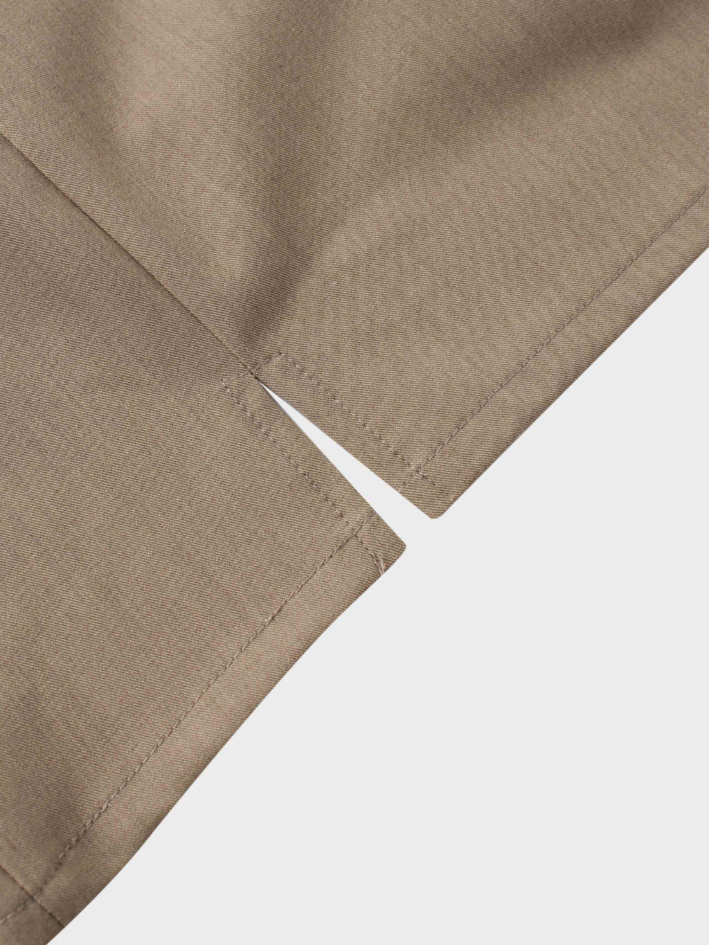 Side Loop Straight Maxi Skirt-Tan