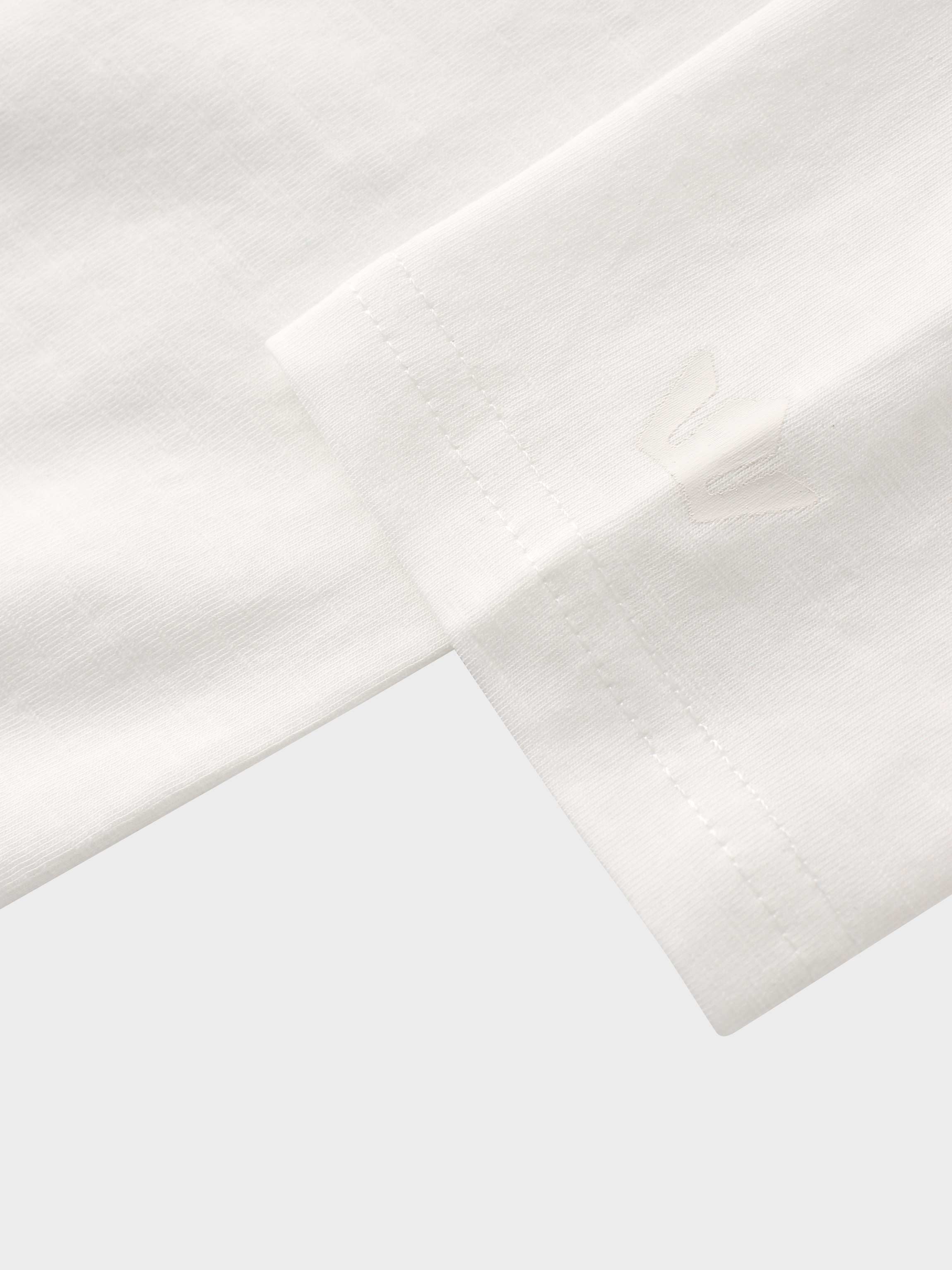 Crew Bomber Tee-White