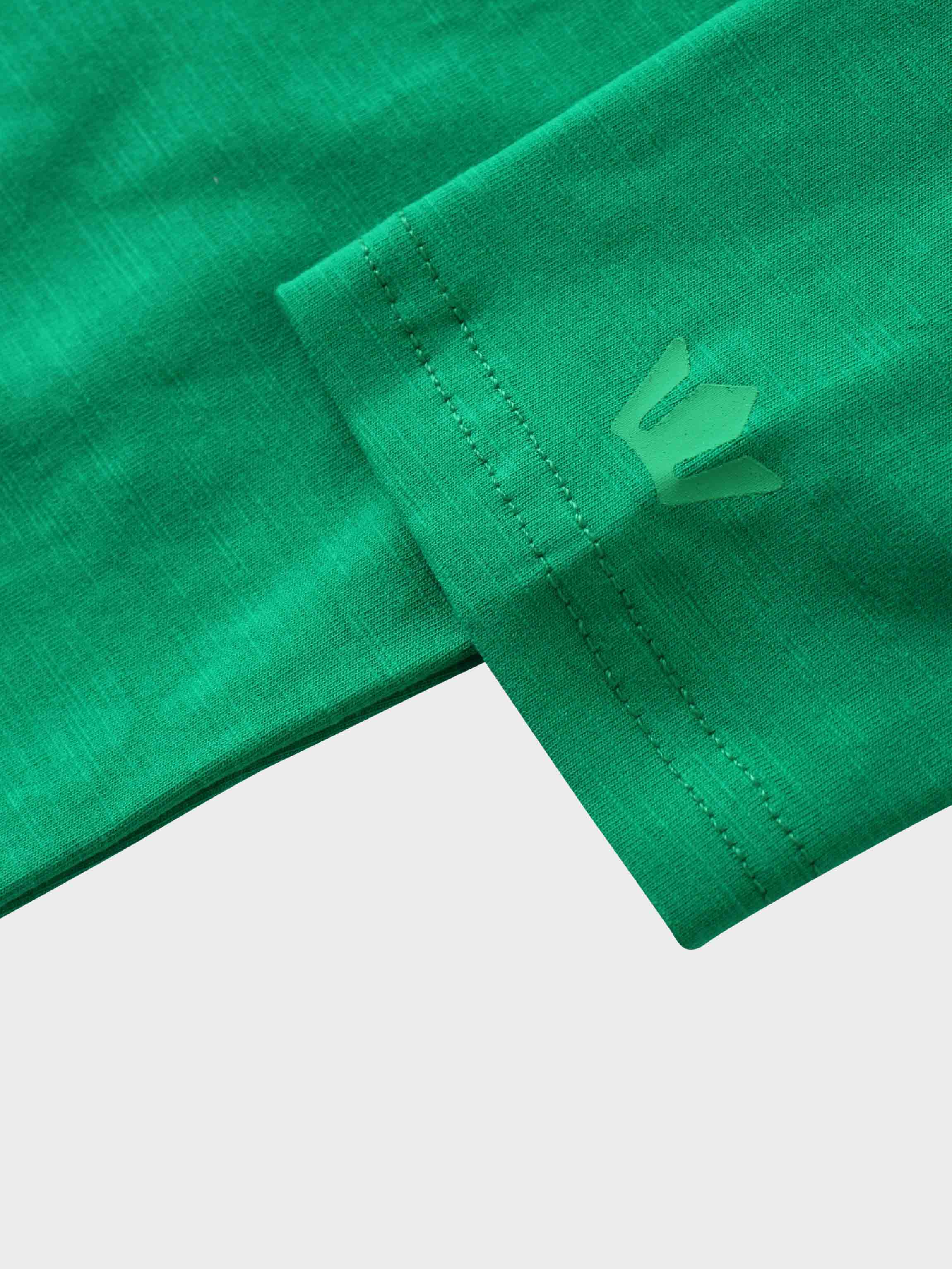 Crew Bomber Tee-Kelly Green