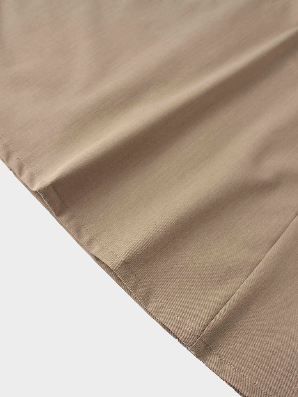 Side Loop Straight Maxi Skirt-Tan