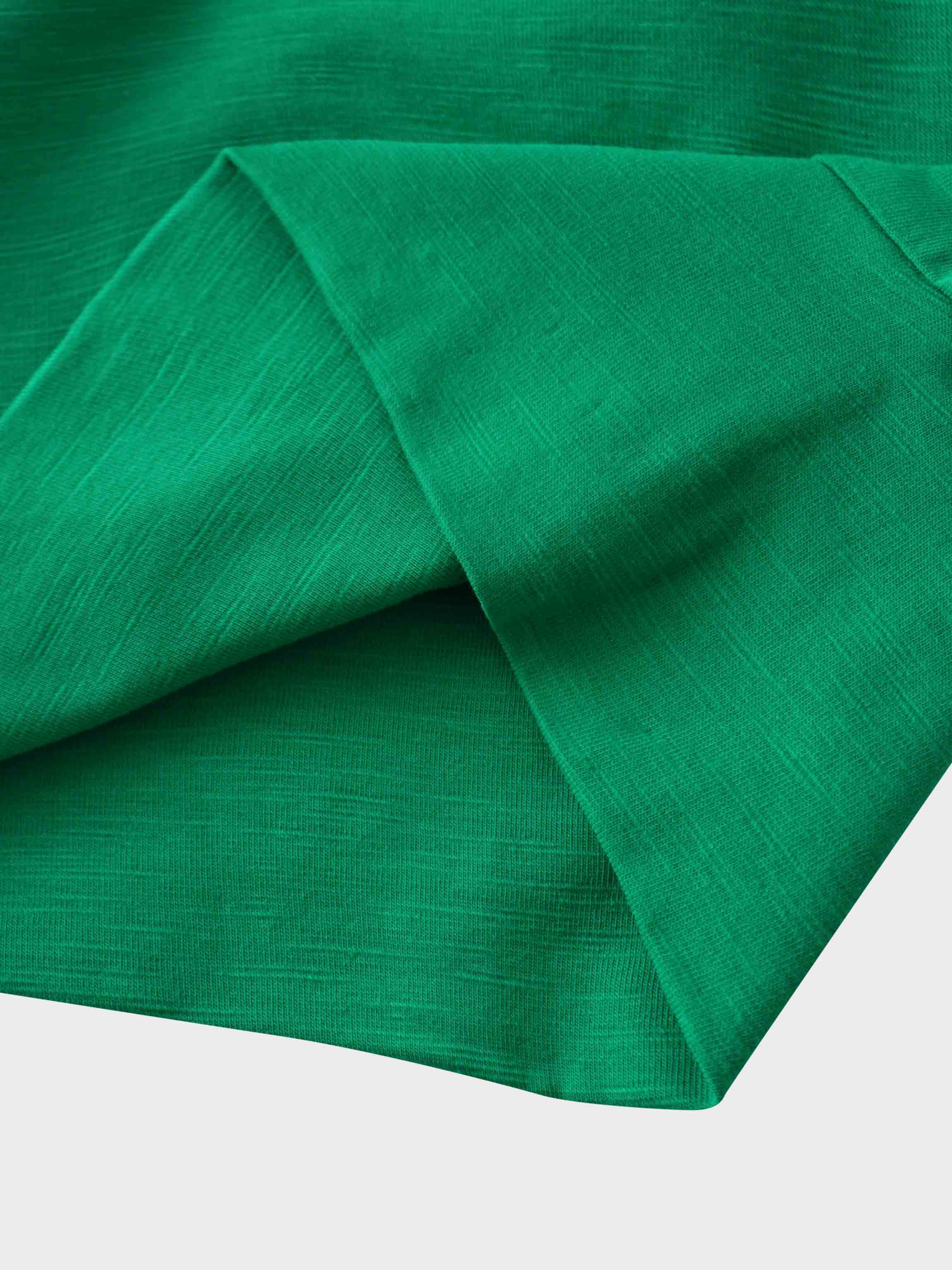 Crew Bomber Tee-Kelly Green