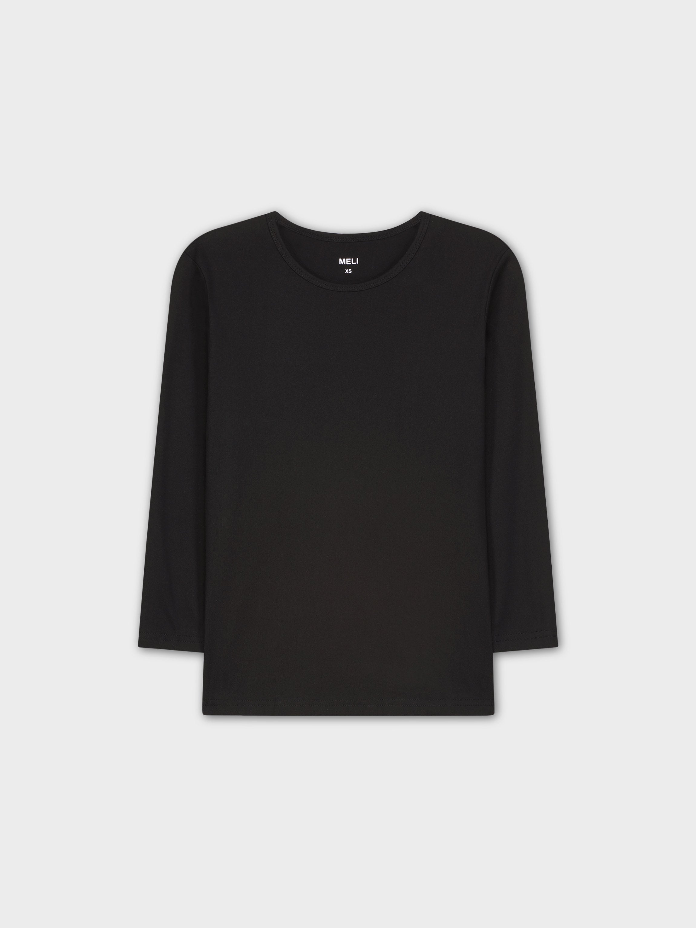 CLASSIC TEE 3Q-BLACK