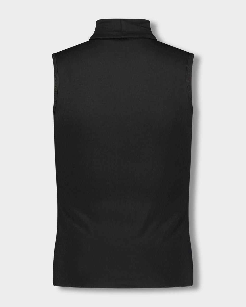 SLEEVELESS MODAL TURTLENECK-BLACK