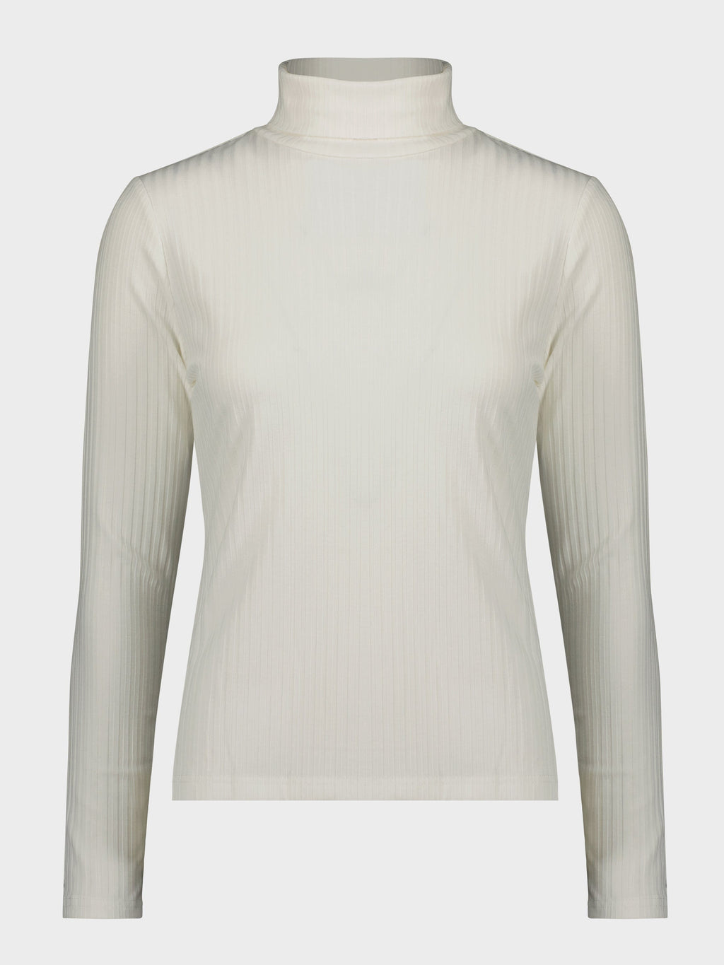 WIDE RIBBED TURTLENECK-IVORY