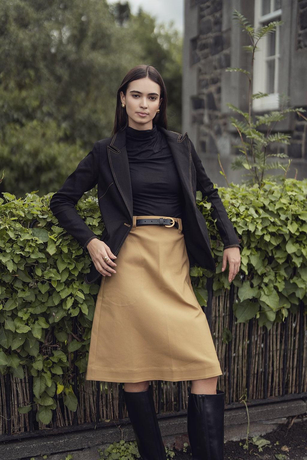Basic A-Line Skirt-Trench