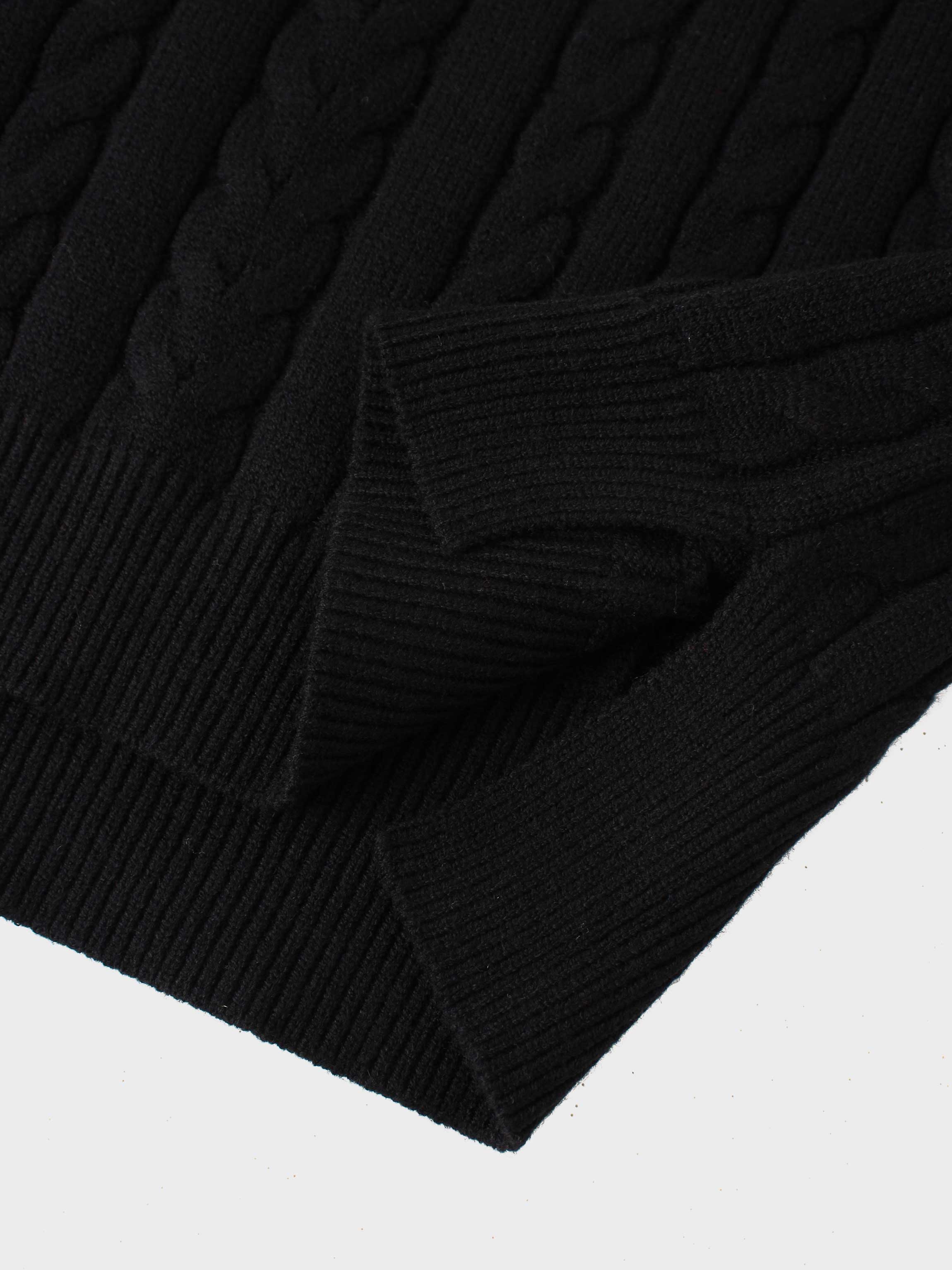 Cable Striped Sweater-Colored Stripe